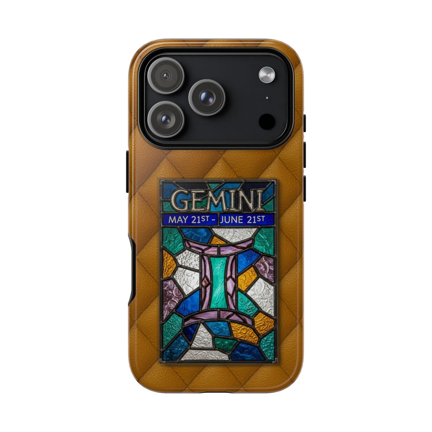 Gemini Zodiac Stained Glass - Arty Phone Case