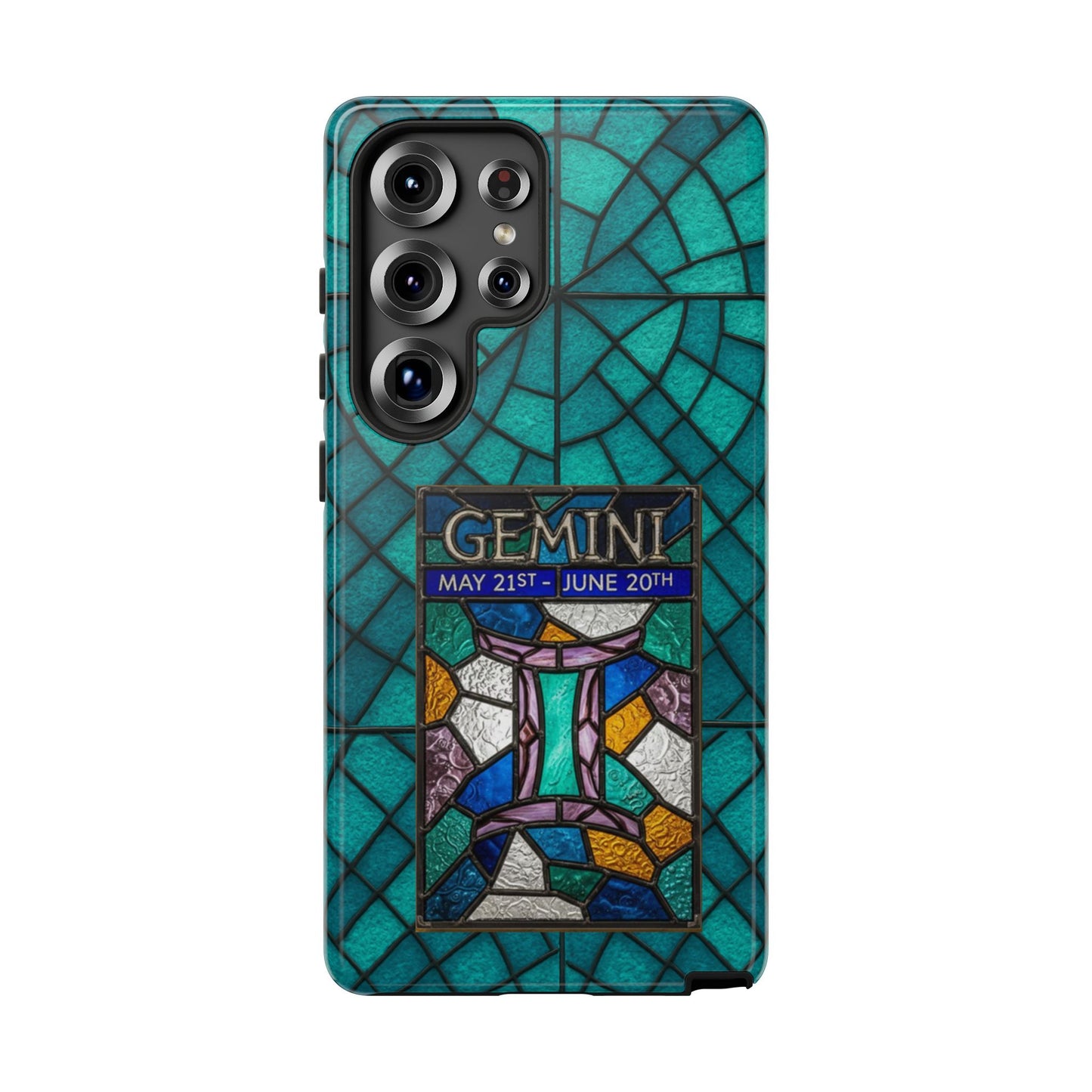 Gemini Zodiac Stained Glass - Arty Phone Case