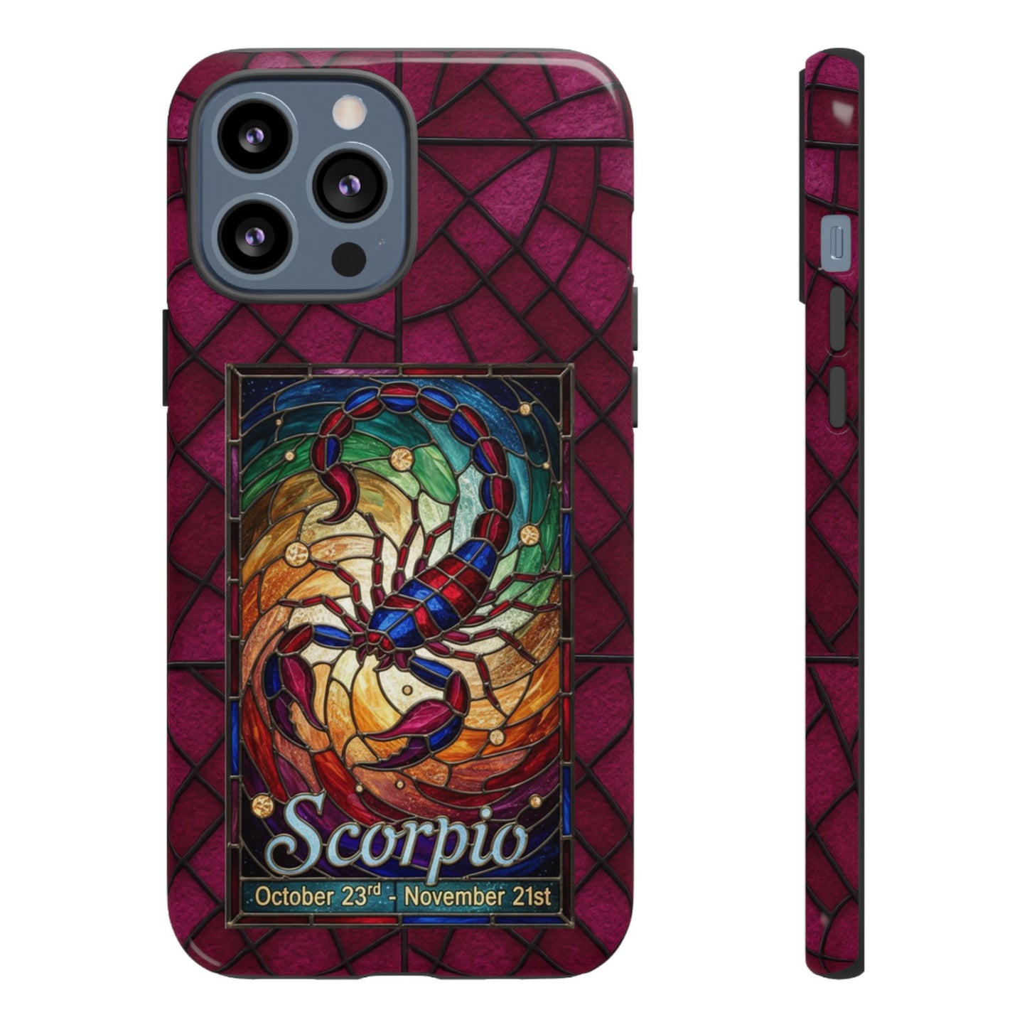 Scorpio Zodiac Stained Glass - Arty Phone Case