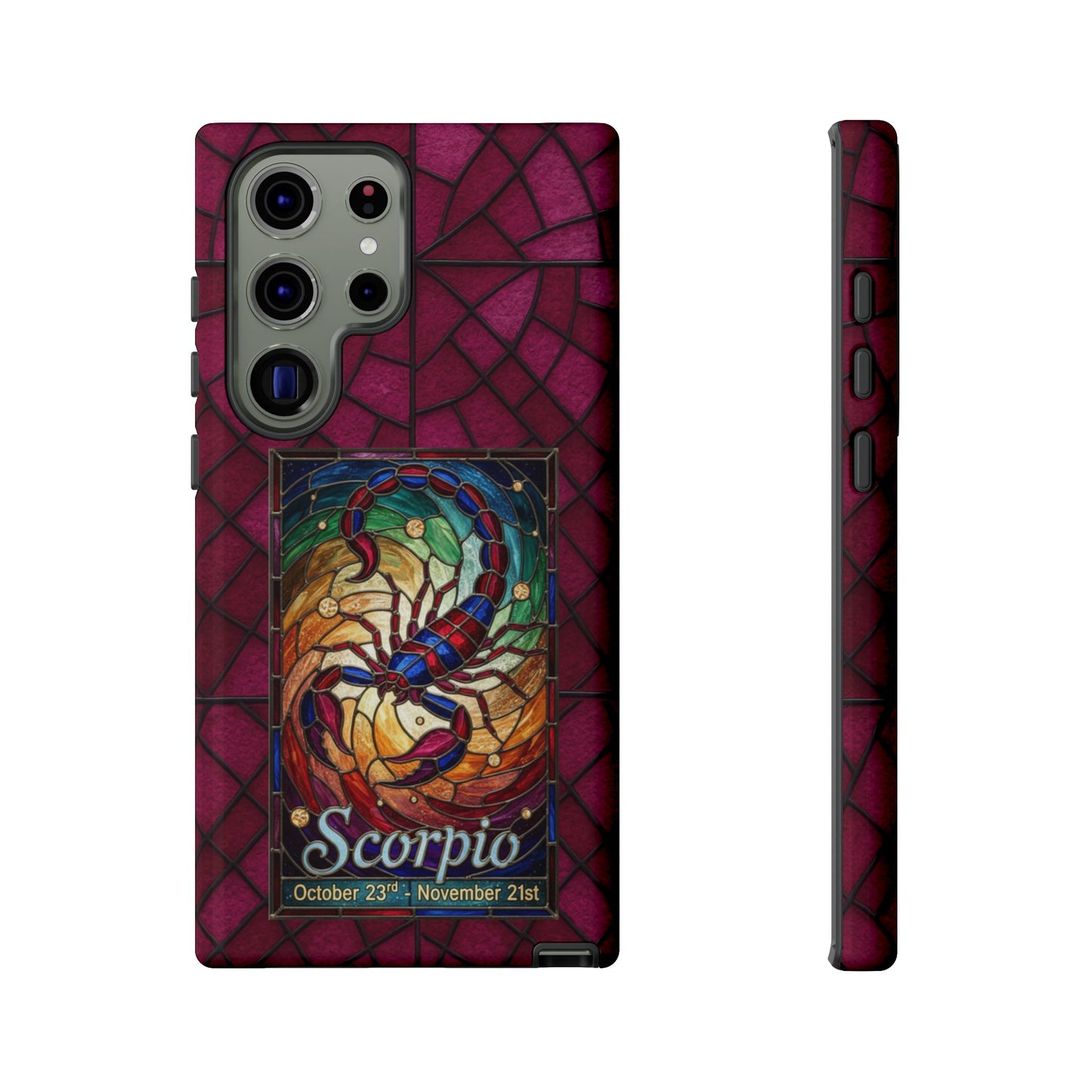 Scorpio Zodiac Stained Glass - Arty Phone Case