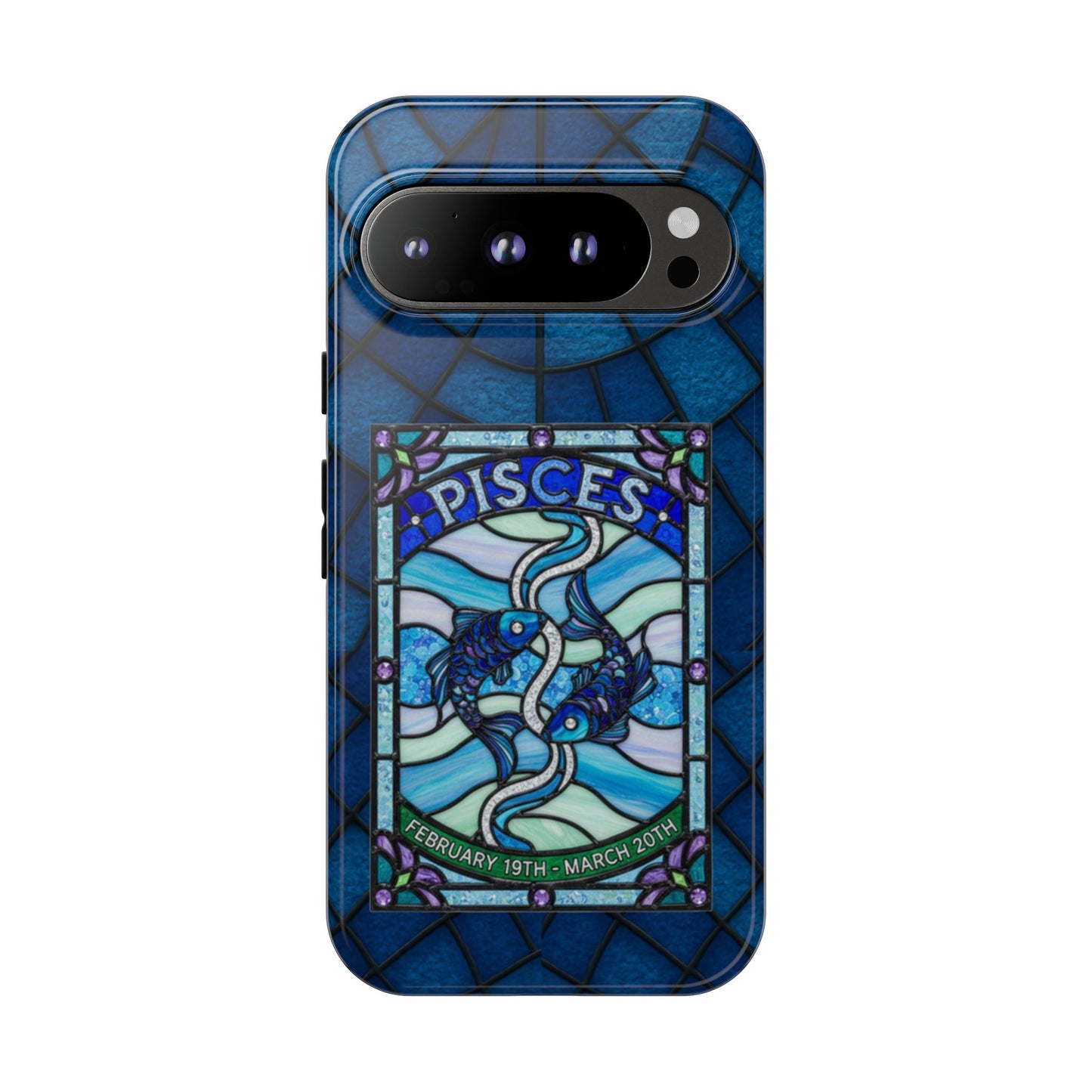 Pisces Zodiac Stained Glass - Arty Phone Case