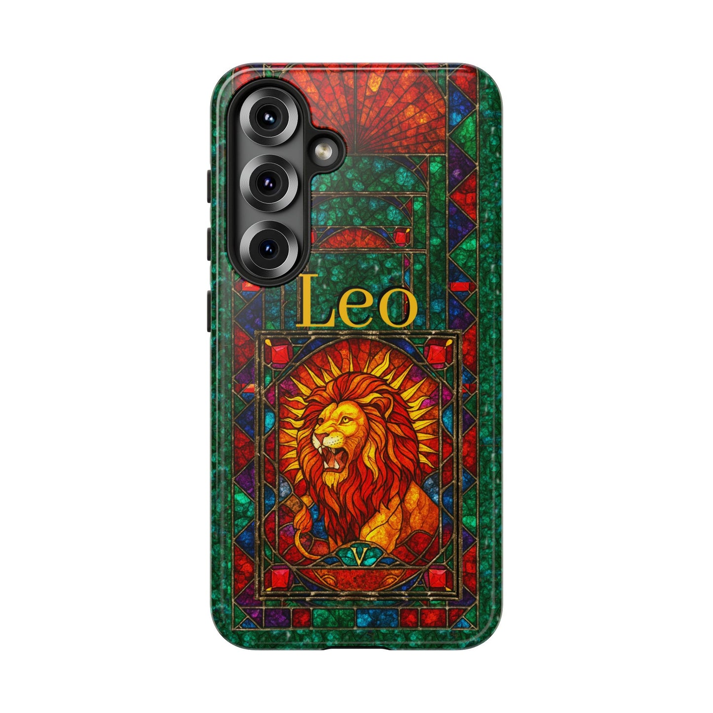 Leo Zodiac Stained Glass - Arty Phone Case