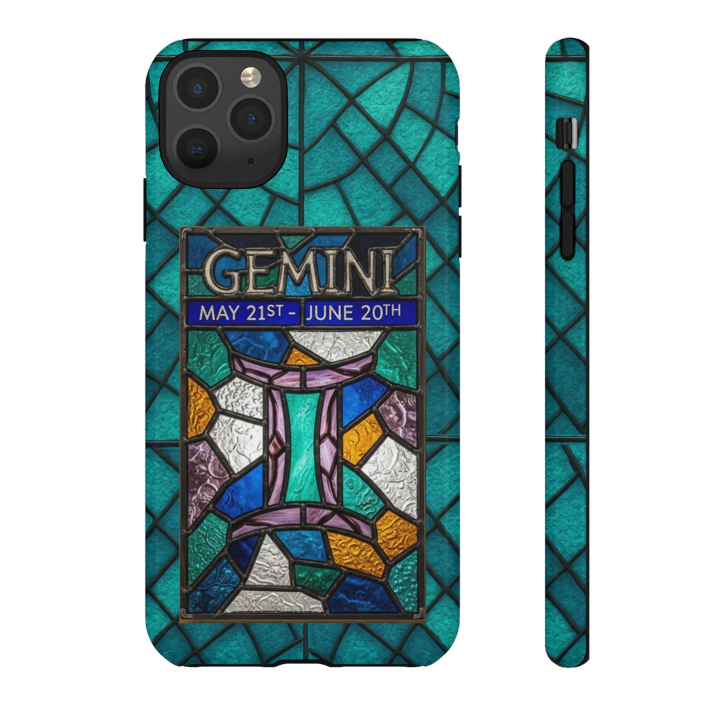 Gemini Zodiac Stained Glass - Arty Phone Case