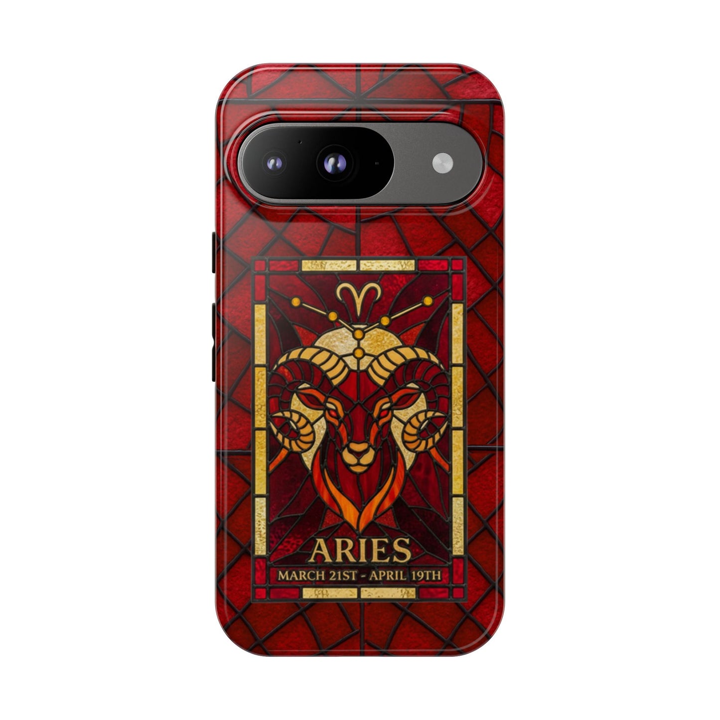 Aries Zodiac Stained Glass - Arty Phone Case