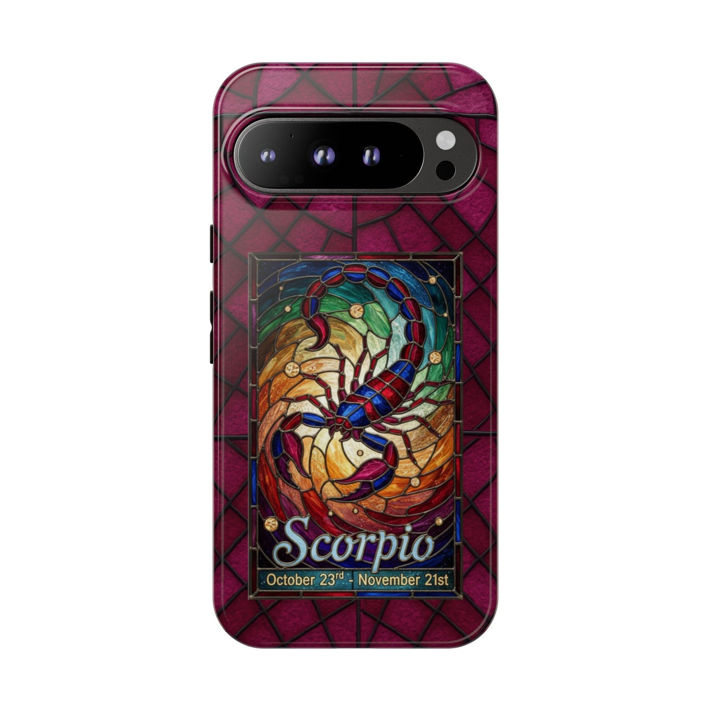 Scorpio Zodiac Stained Glass - Arty Phone Case