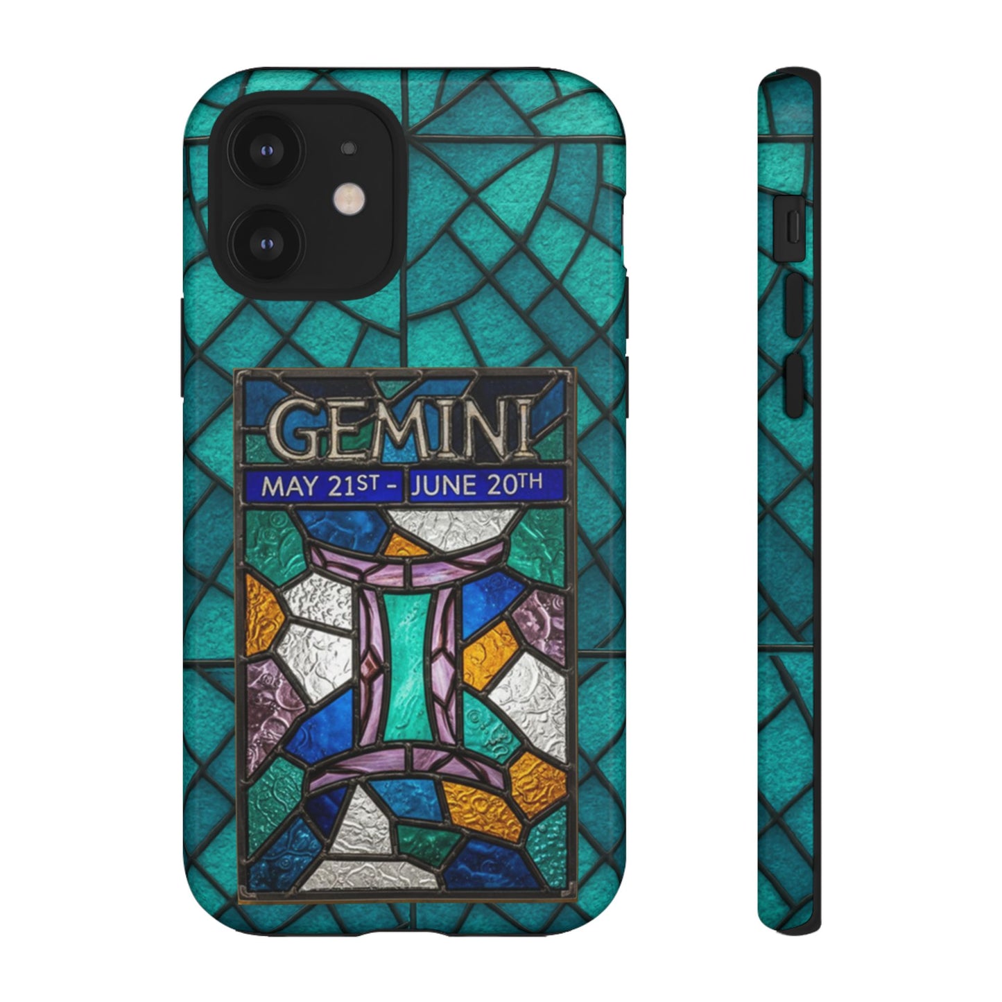 Gemini Zodiac Stained Glass - Arty Phone Case