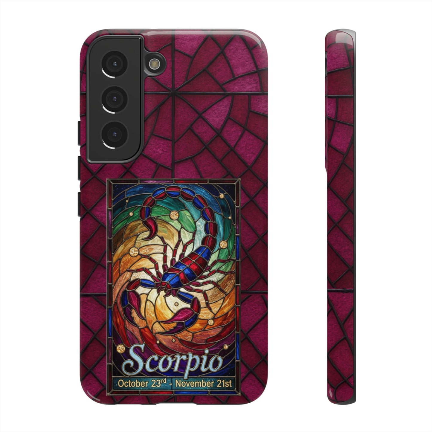 Scorpio Zodiac Stained Glass - Arty Phone Case