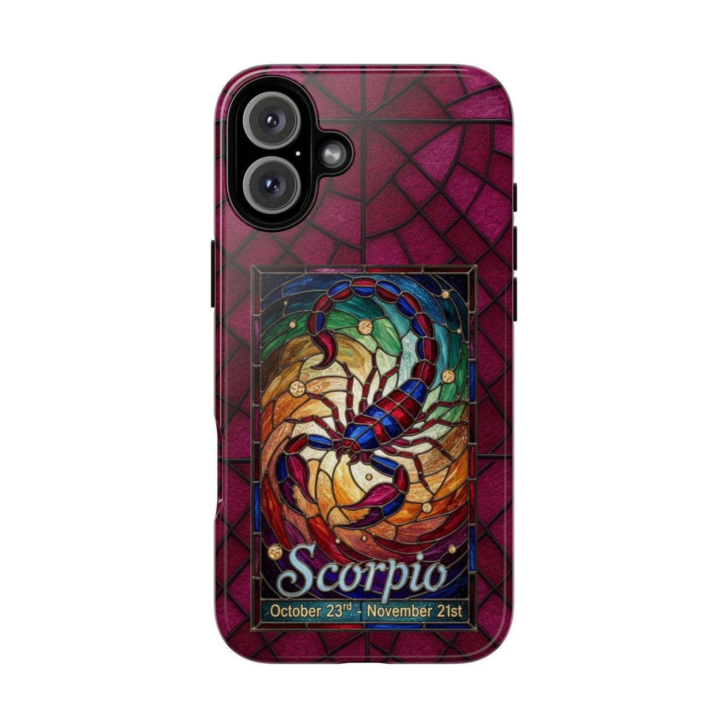 Scorpio Zodiac Stained Glass - Arty Phone Case
