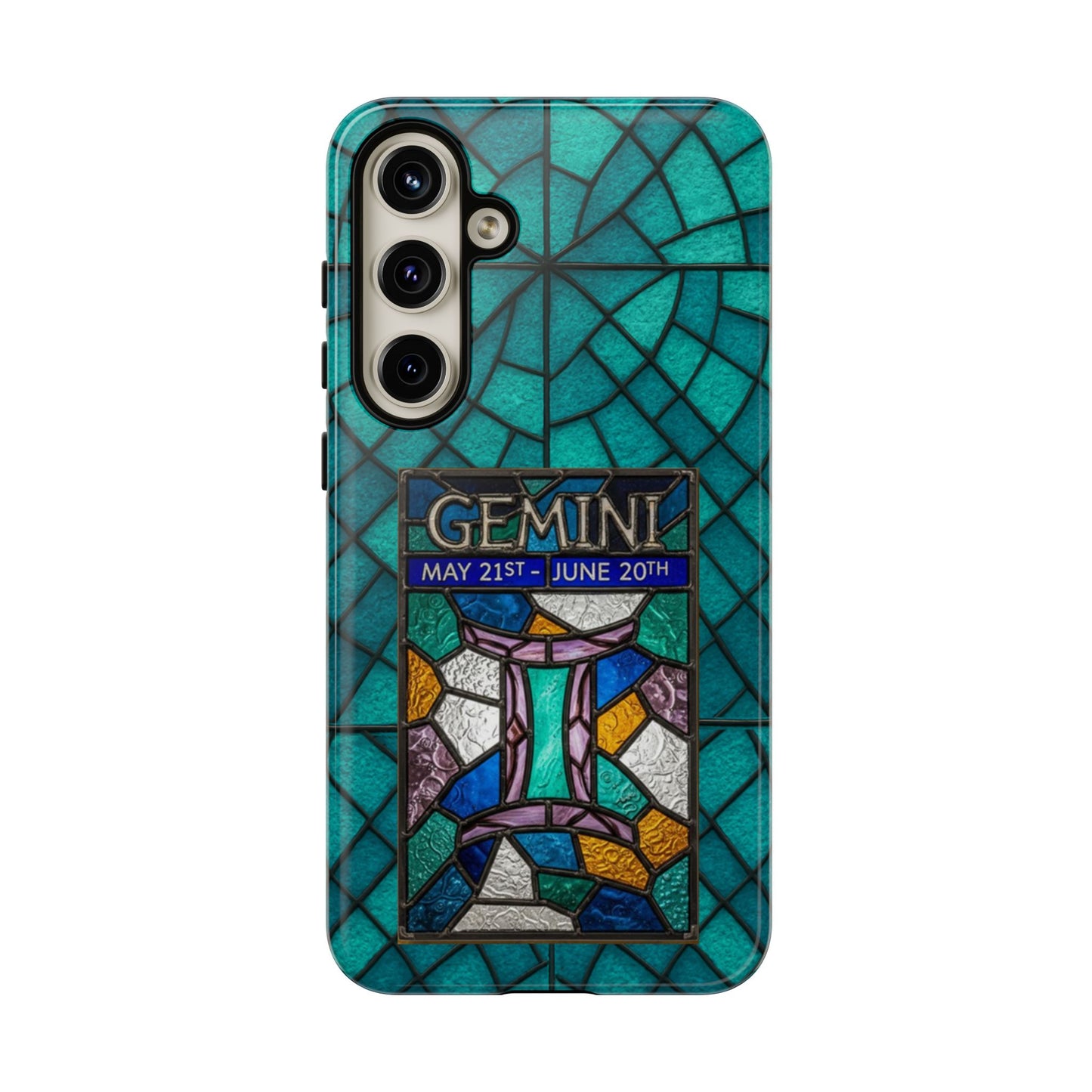 Gemini Zodiac Stained Glass - Arty Phone Case