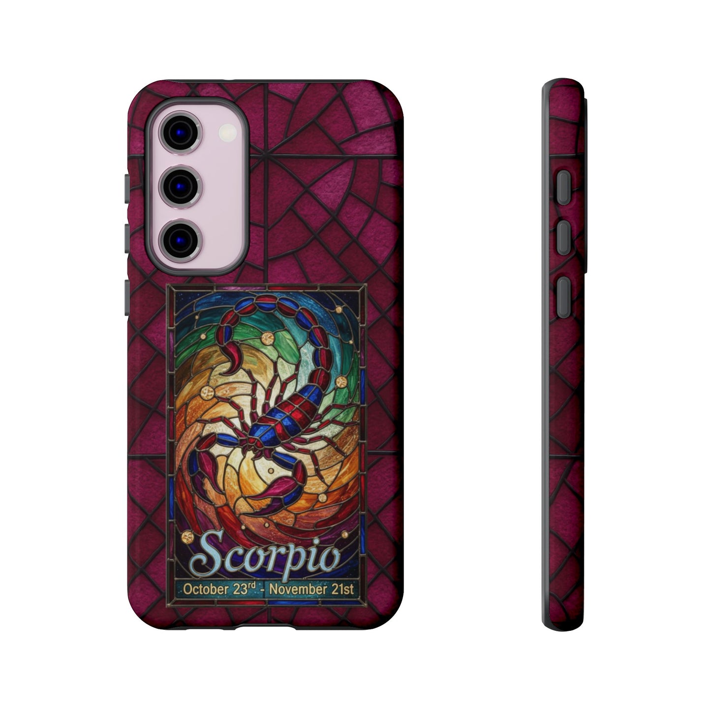 Scorpio Zodiac Stained Glass - Arty Phone Case