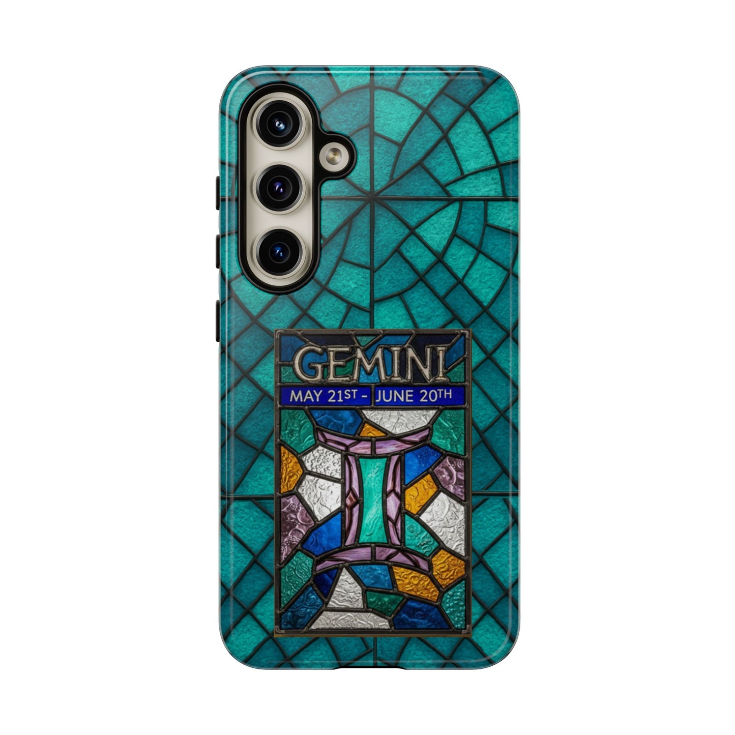 Gemini Zodiac Stained Glass - Arty Phone Case