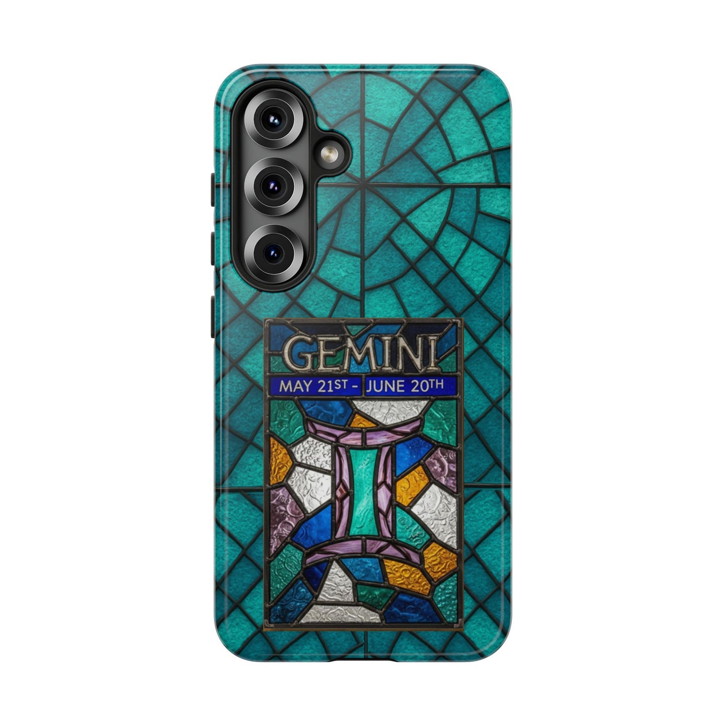 Gemini Zodiac Stained Glass - Arty Phone Case
