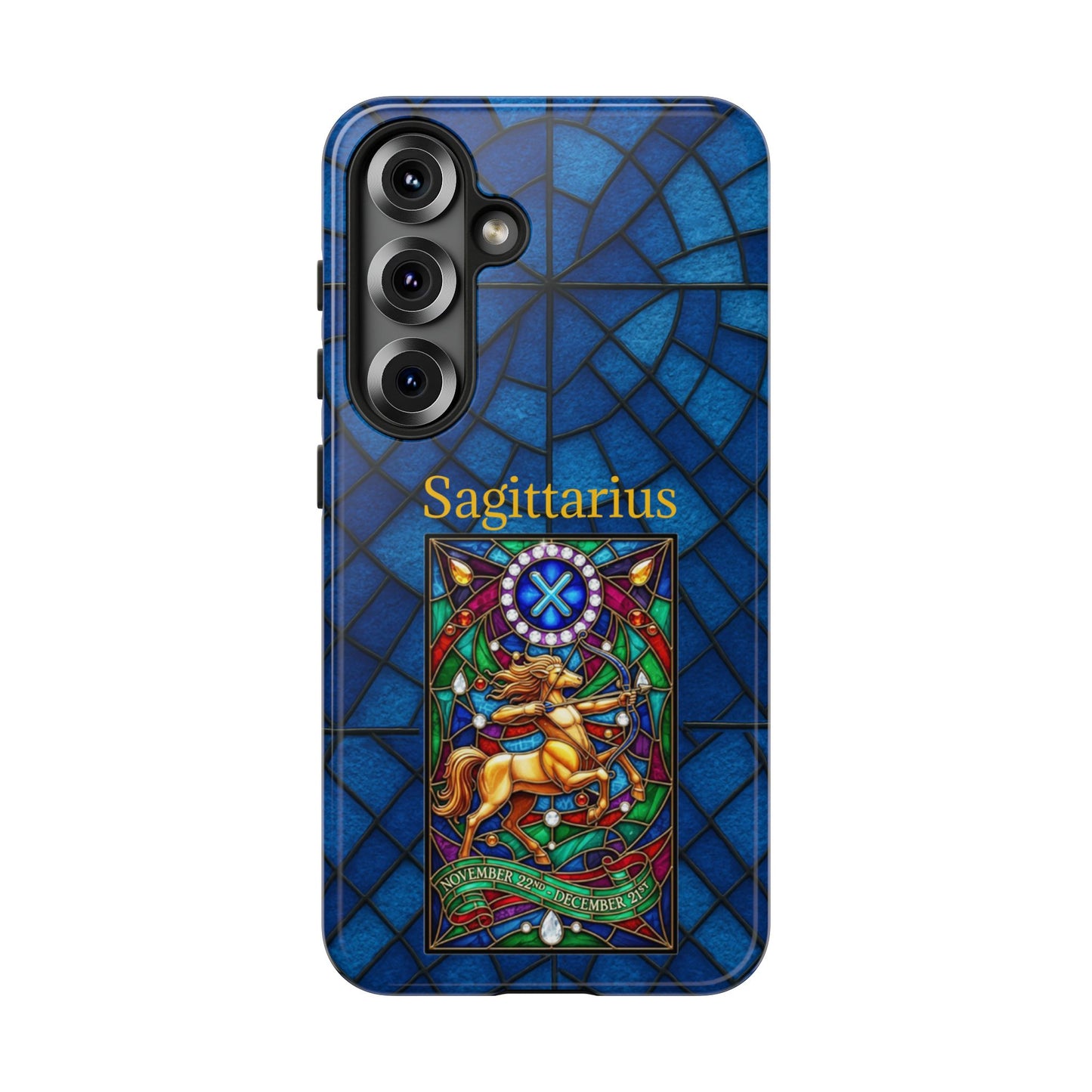 Sagittarius Zodiac Stained Glass - Arty Phone Case