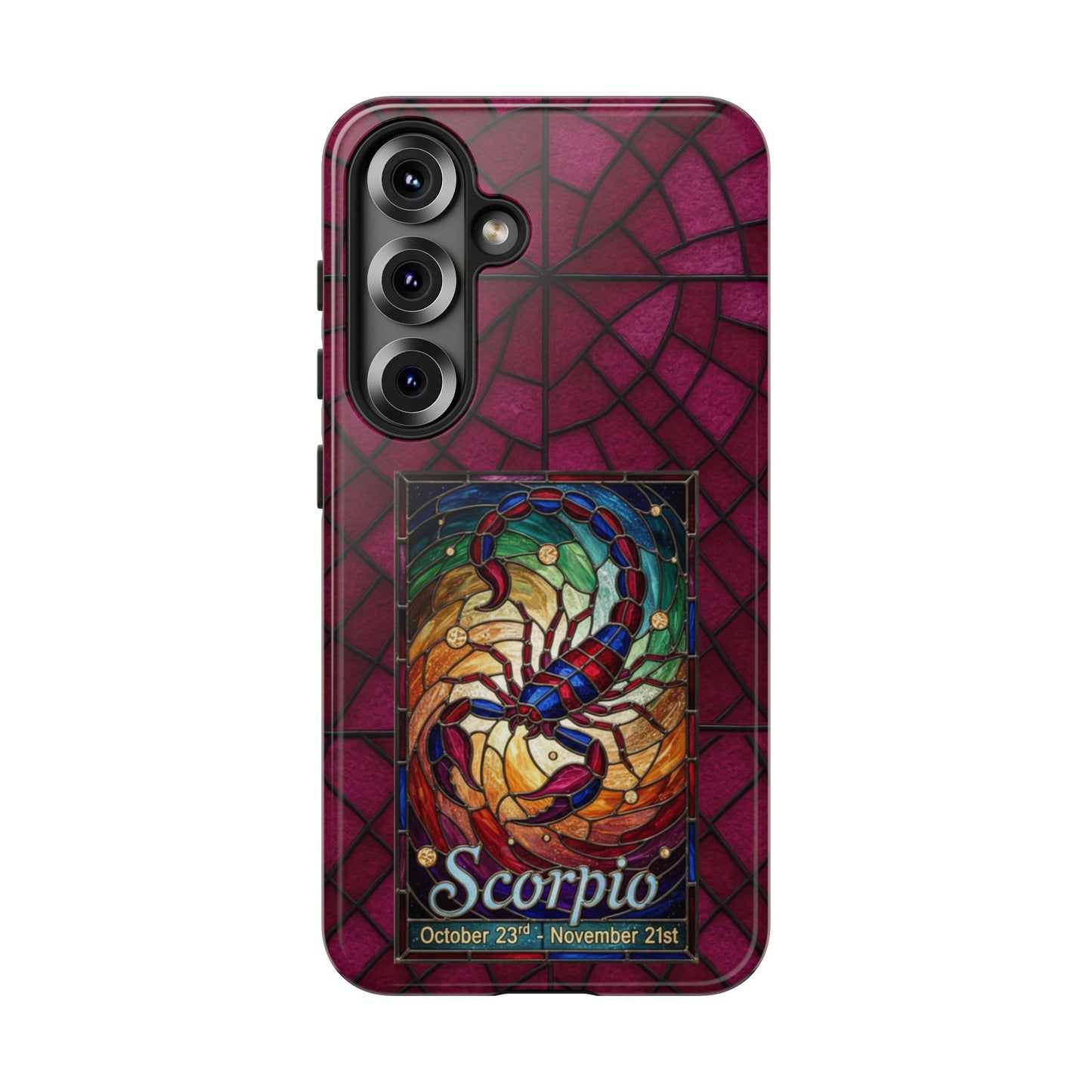 Scorpio Zodiac Stained Glass - Arty Phone Case