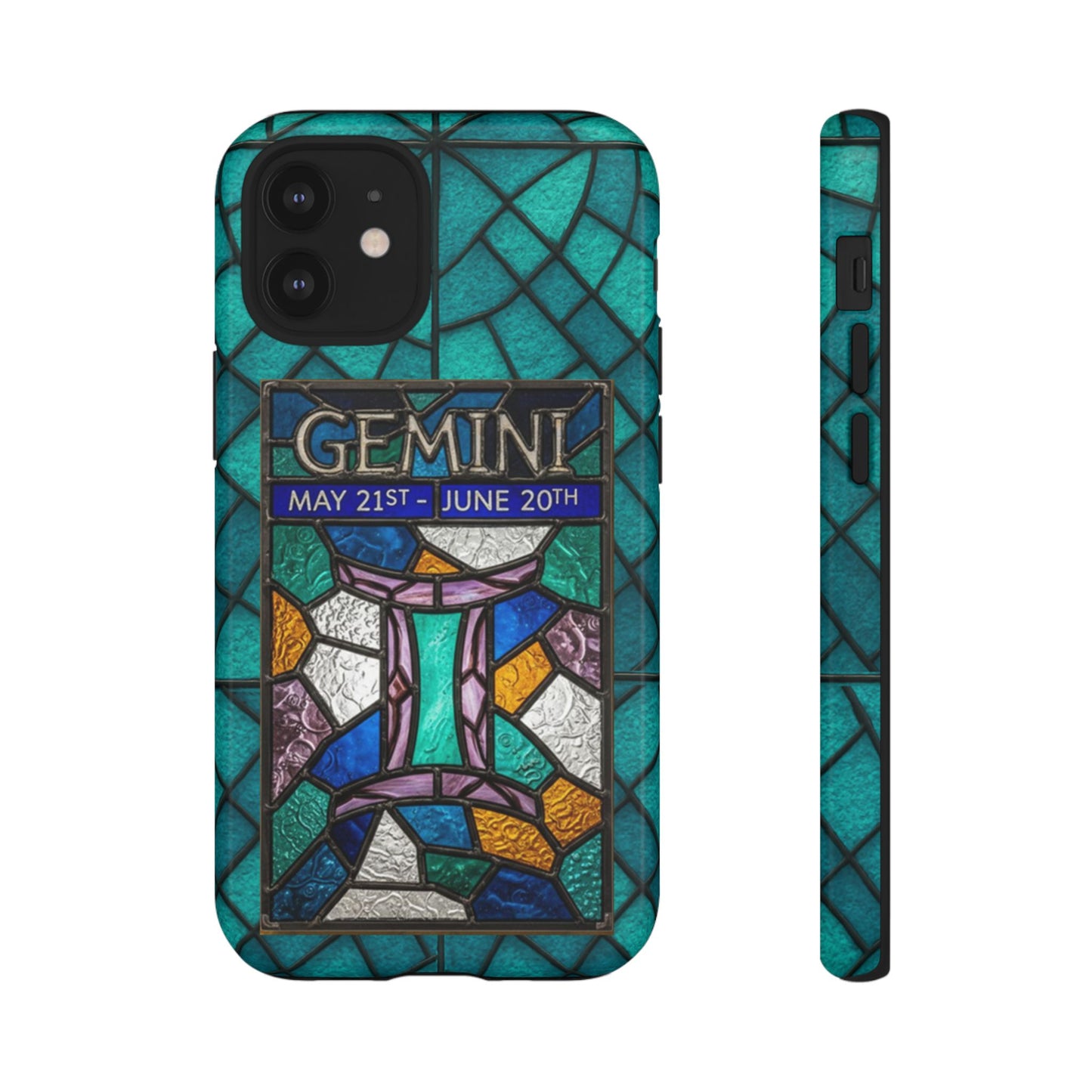 Gemini Zodiac Stained Glass - Arty Phone Case