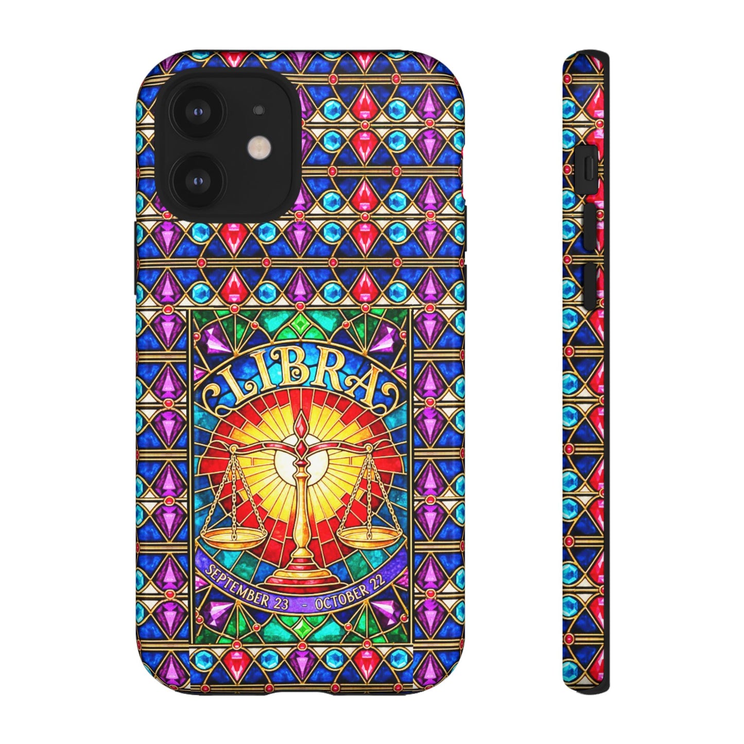 Libra Zodiac Stained Glass - Arty Phone Case
