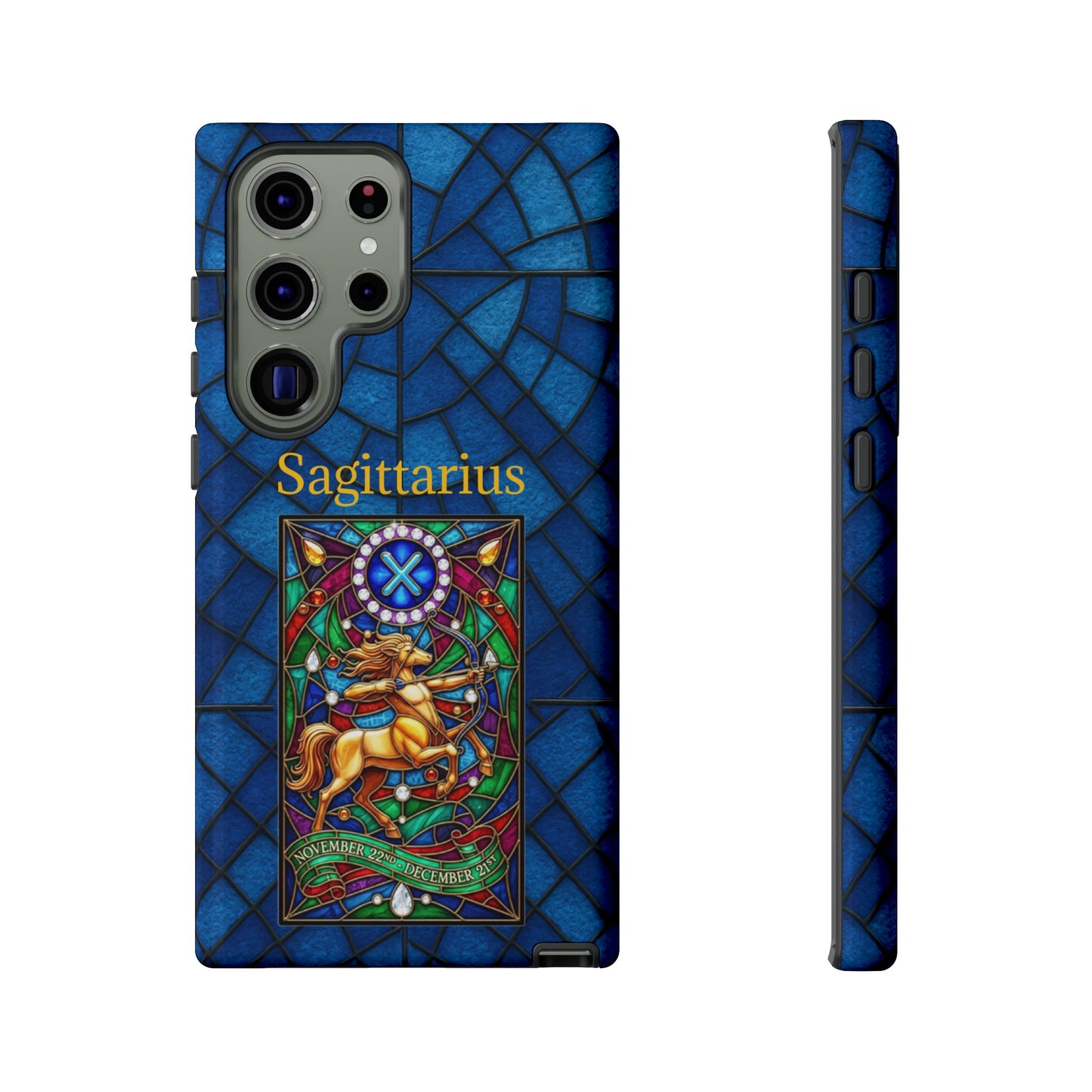 Sagittarius Zodiac Stained Glass - Arty Phone Case
