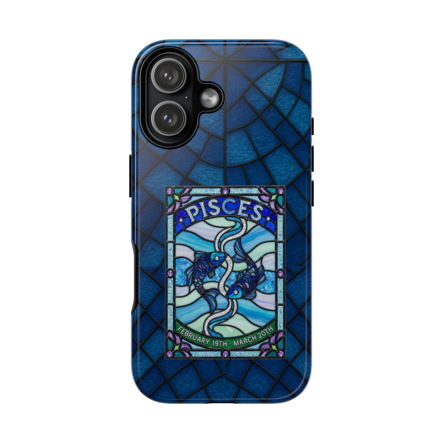 Pisces Zodiac Stained Glass - Arty Phone Case