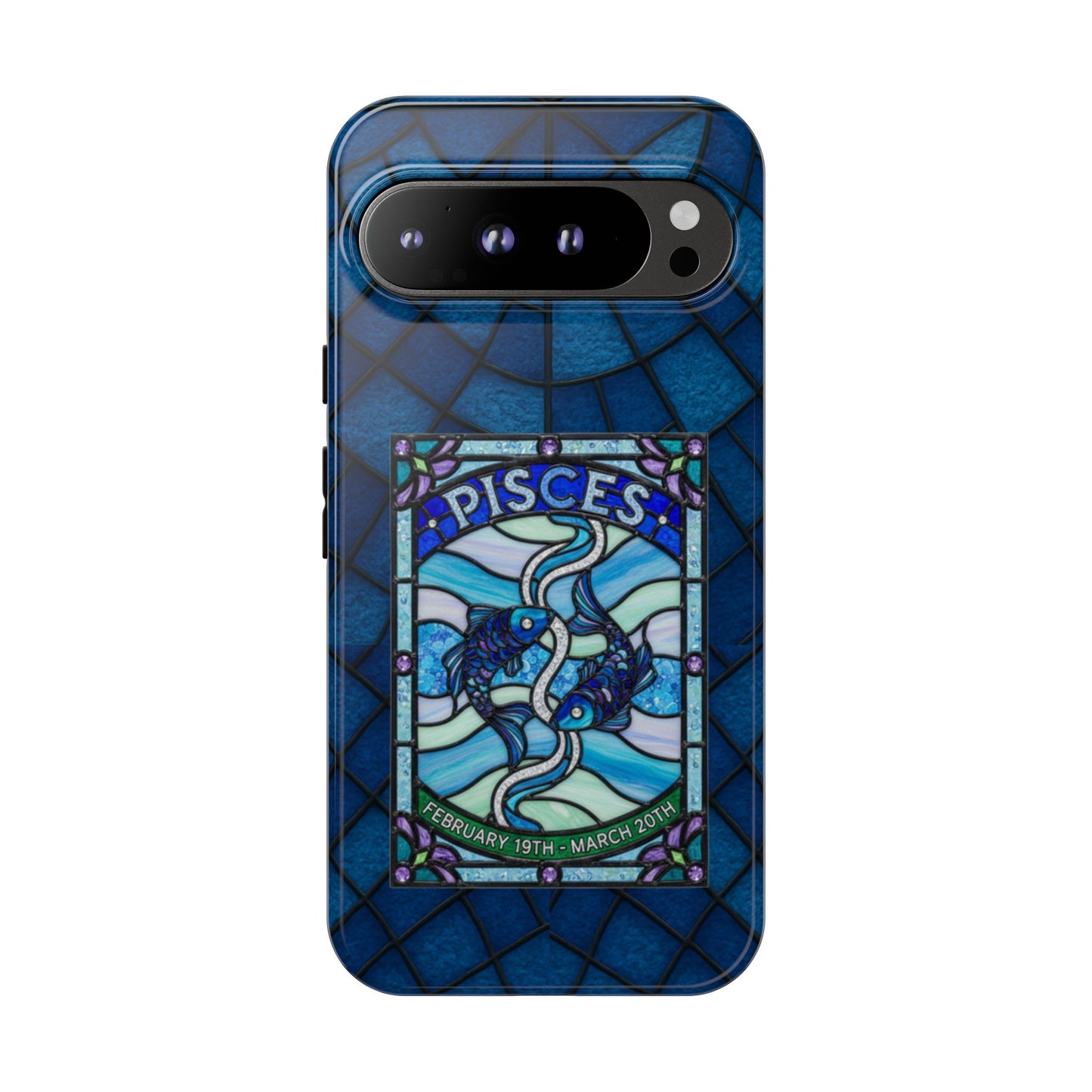 Pisces Zodiac Stained Glass - Arty Phone Case