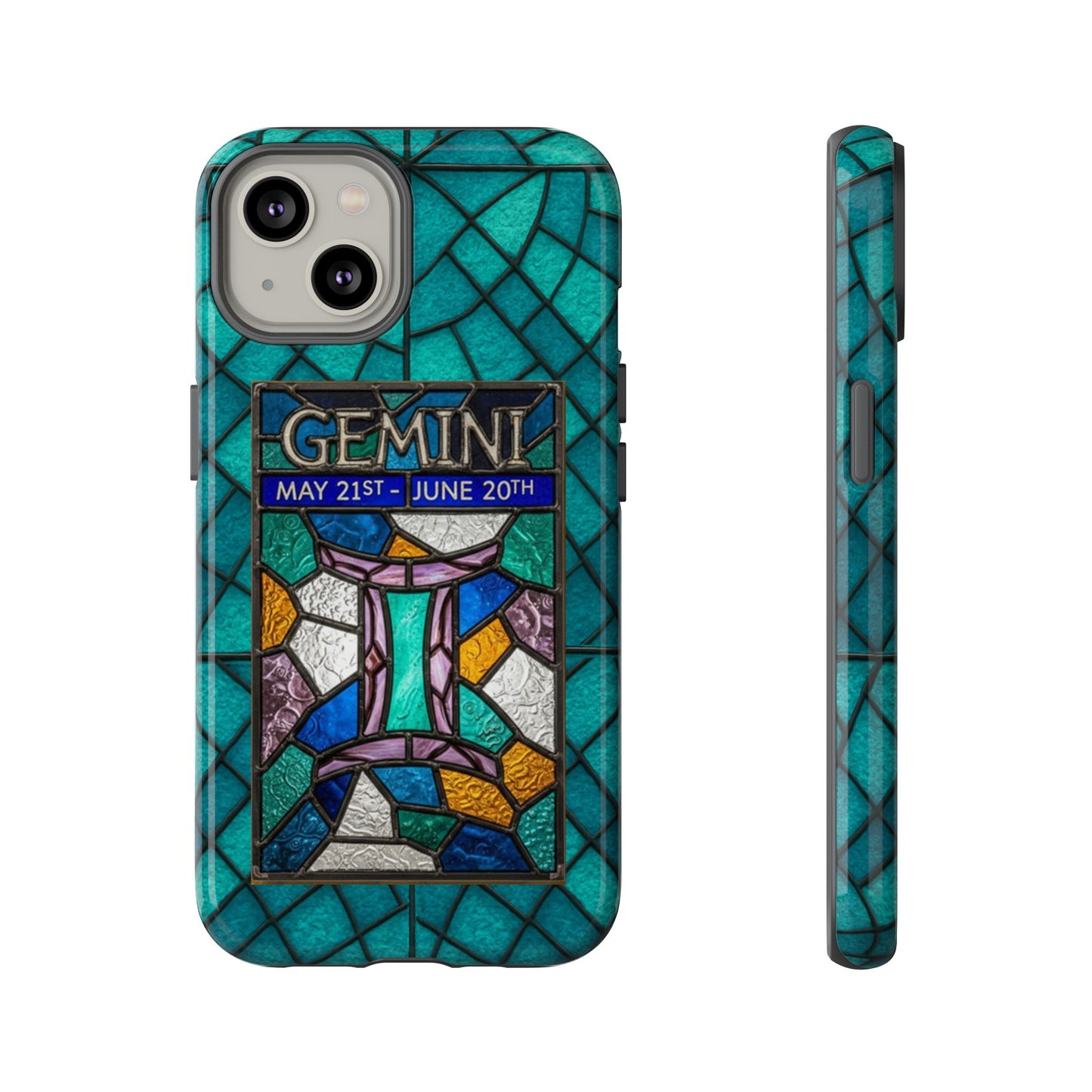 Gemini Zodiac Stained Glass - Arty Phone Case