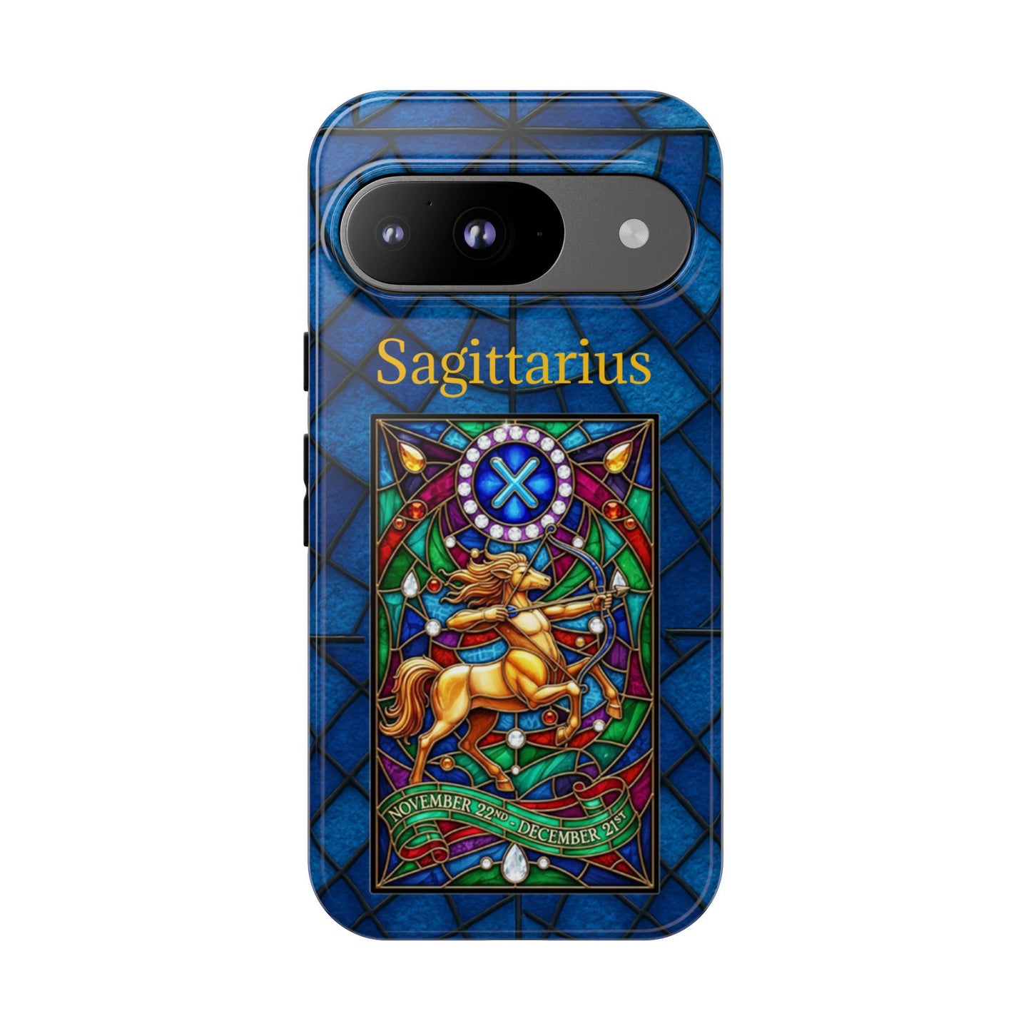 Sagittarius Zodiac Stained Glass - Arty Phone Case