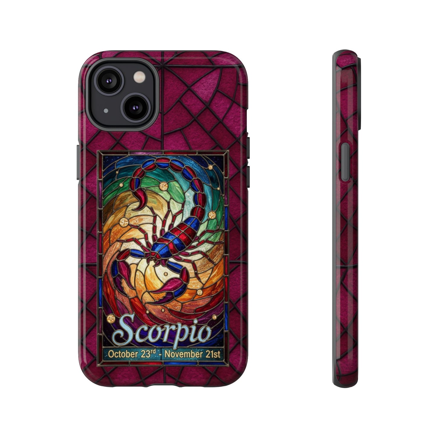 Scorpio Zodiac Stained Glass - Arty Phone Case