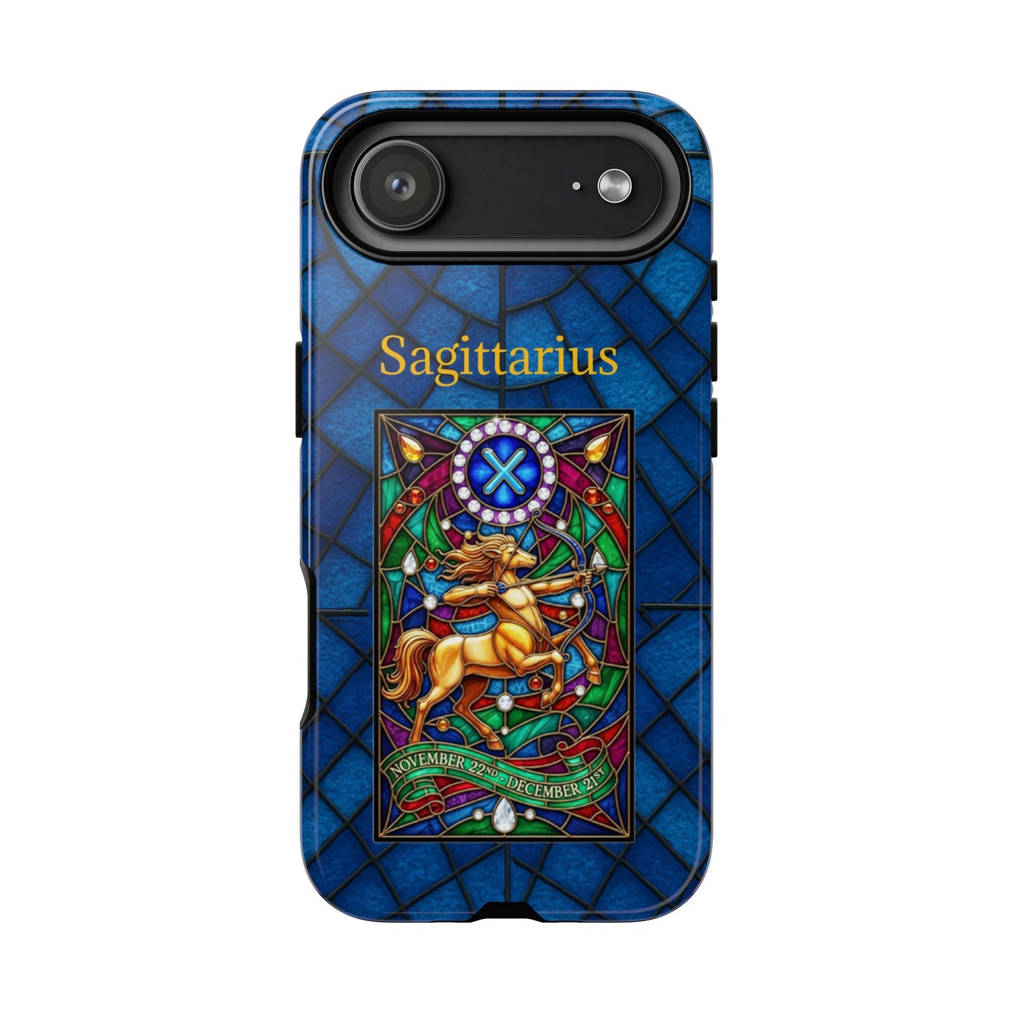 Sagittarius Zodiac Stained Glass - Arty Phone Case