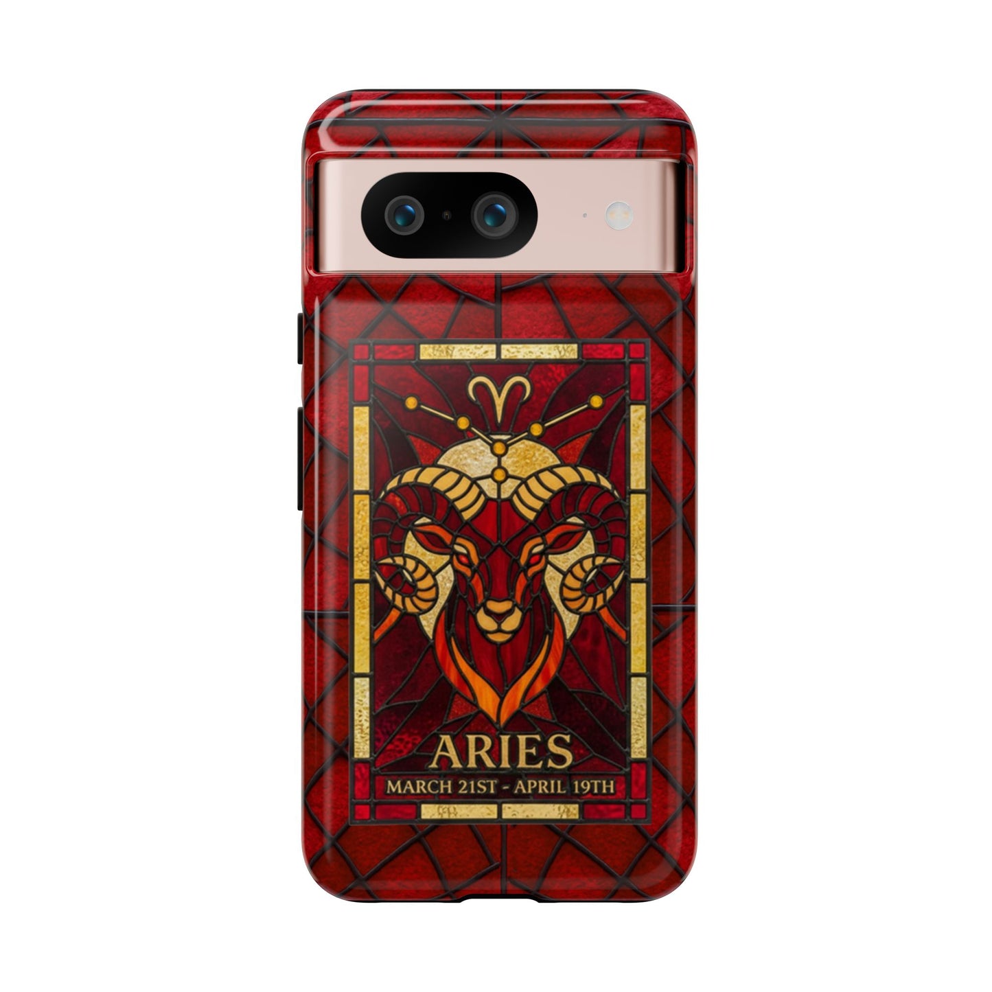 Aries Zodiac Stained Glass - Arty Phone Case