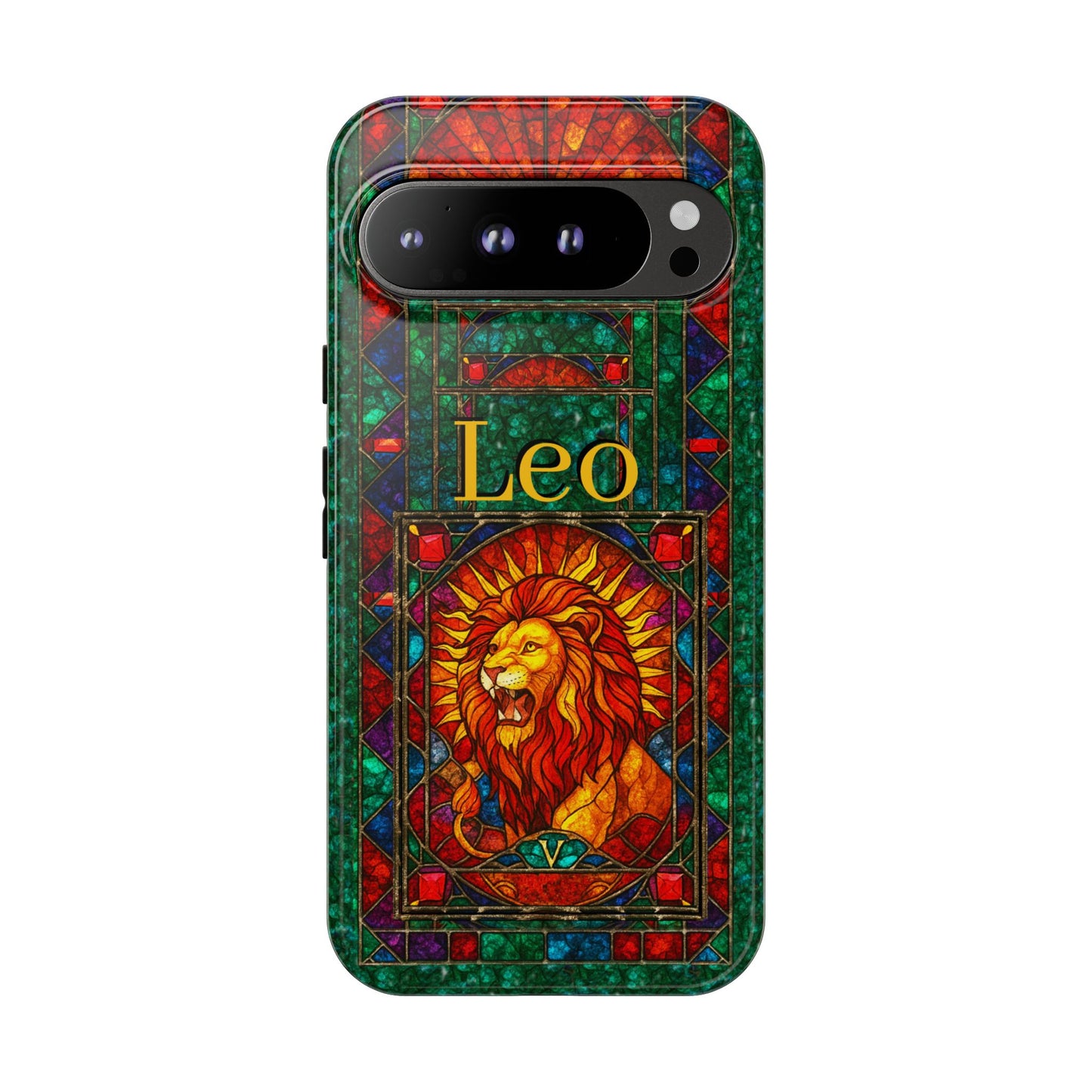 Leo Zodiac Stained Glass - Arty Phone Case