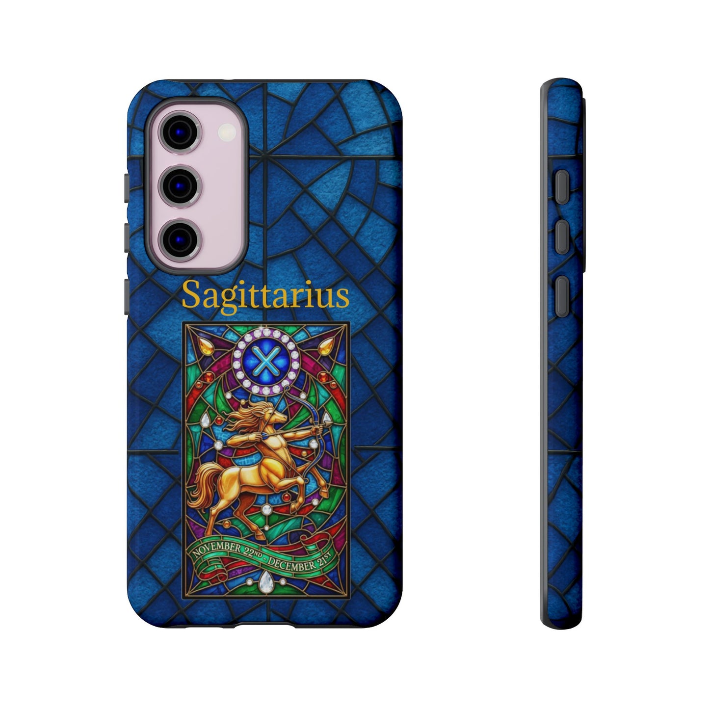 Sagittarius Zodiac Stained Glass - Arty Phone Case