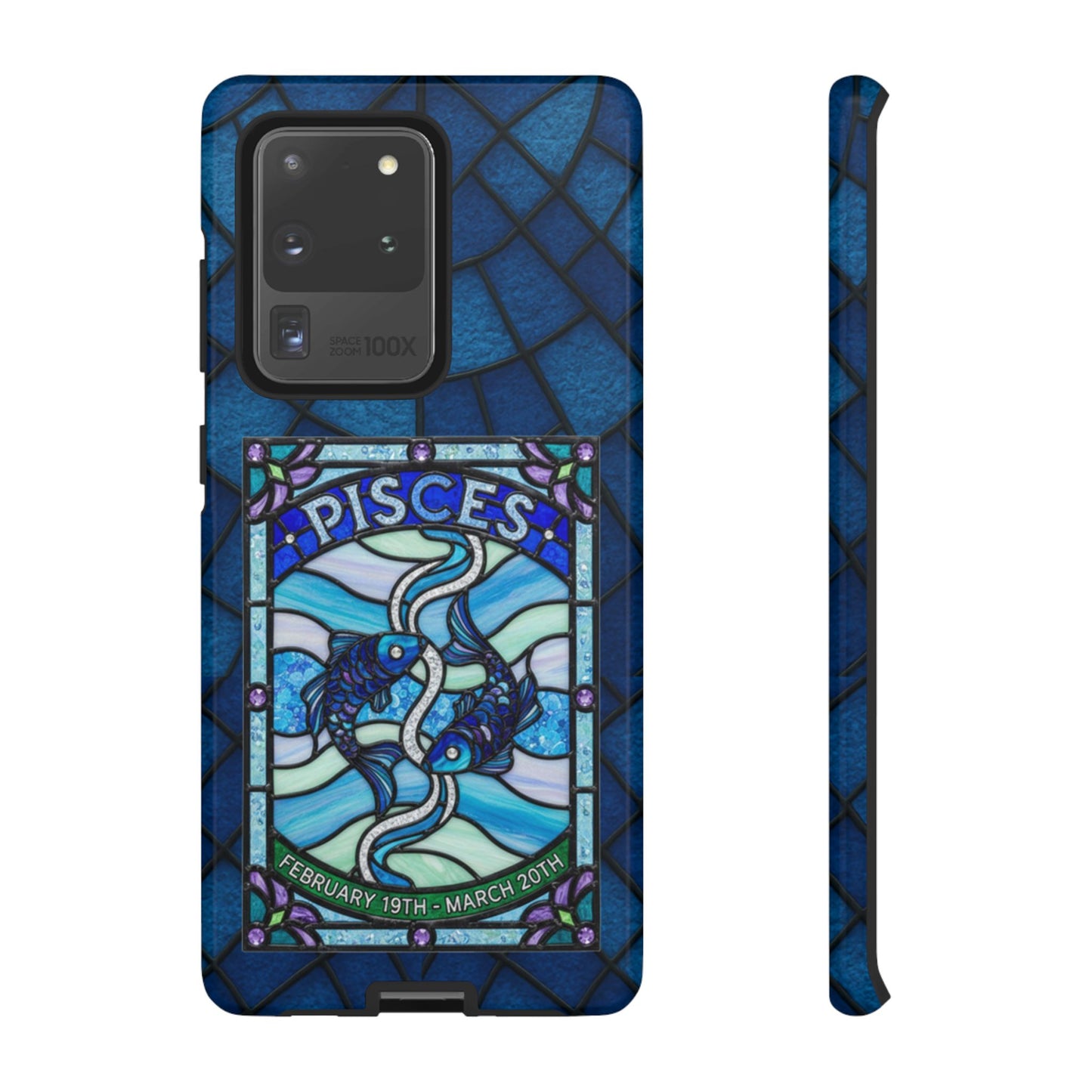 Pisces Zodiac Stained Glass - Arty Phone Case