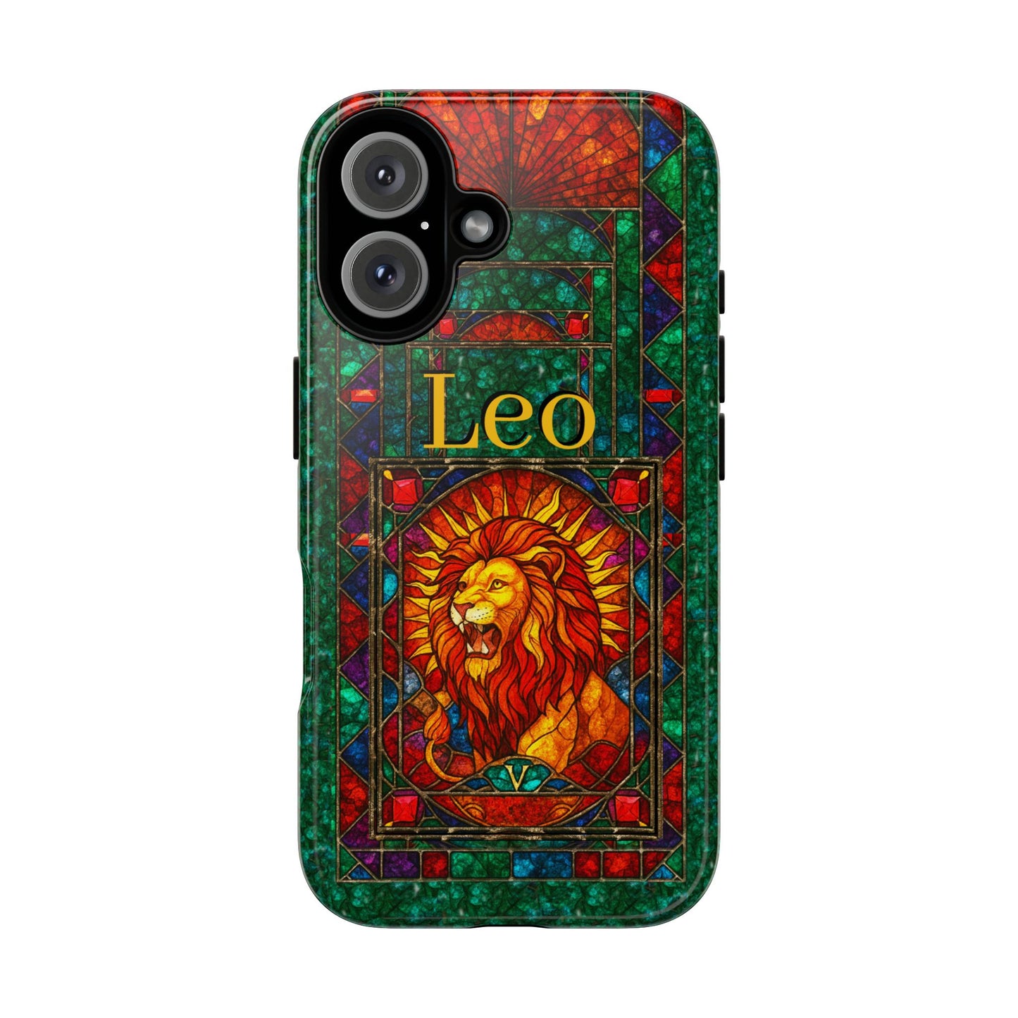 Leo Zodiac Stained Glass - Arty Phone Case