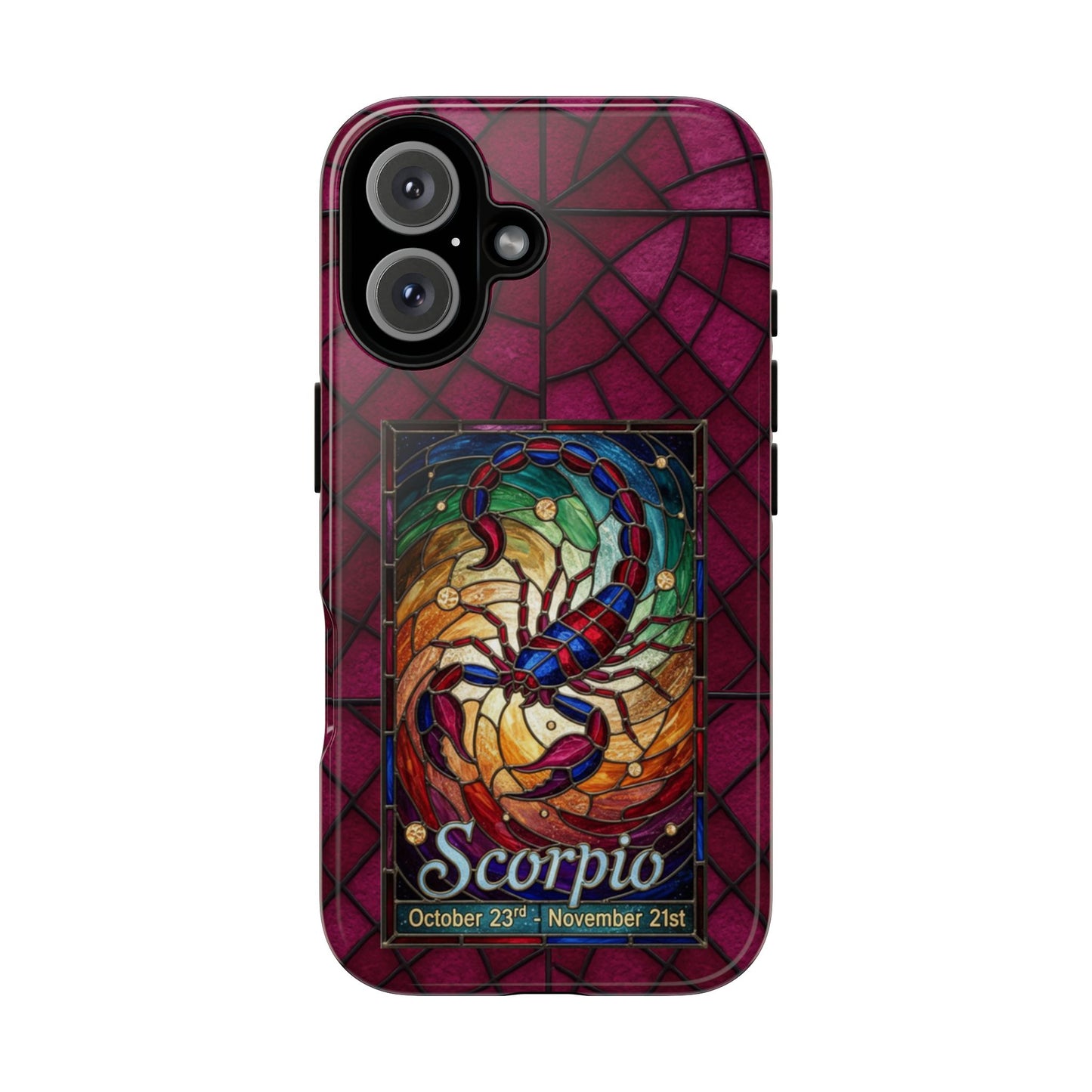Scorpio Zodiac Stained Glass - Arty Phone Case
