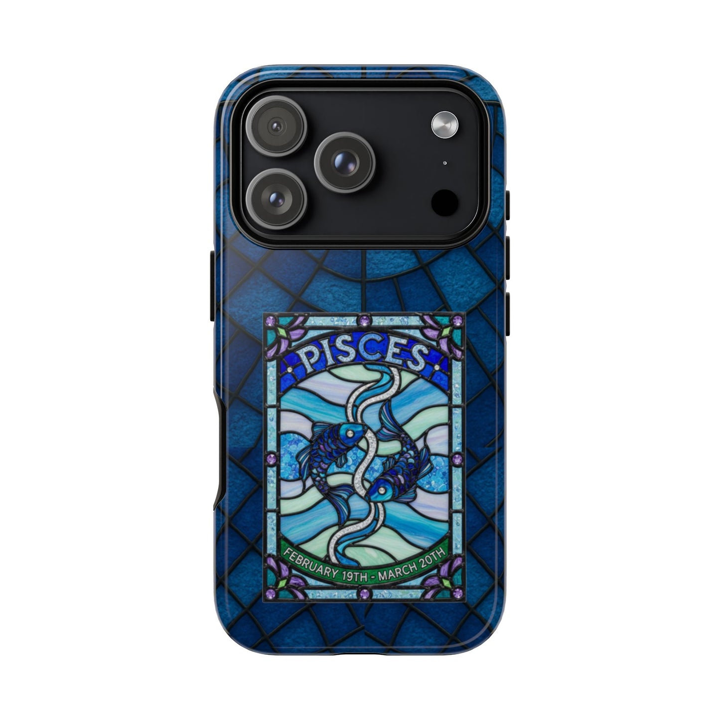 Pisces Zodiac Stained Glass - Arty Phone Case