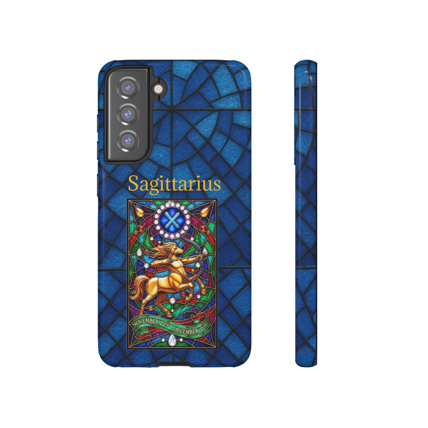 Sagittarius Zodiac Stained Glass - Arty Phone Case