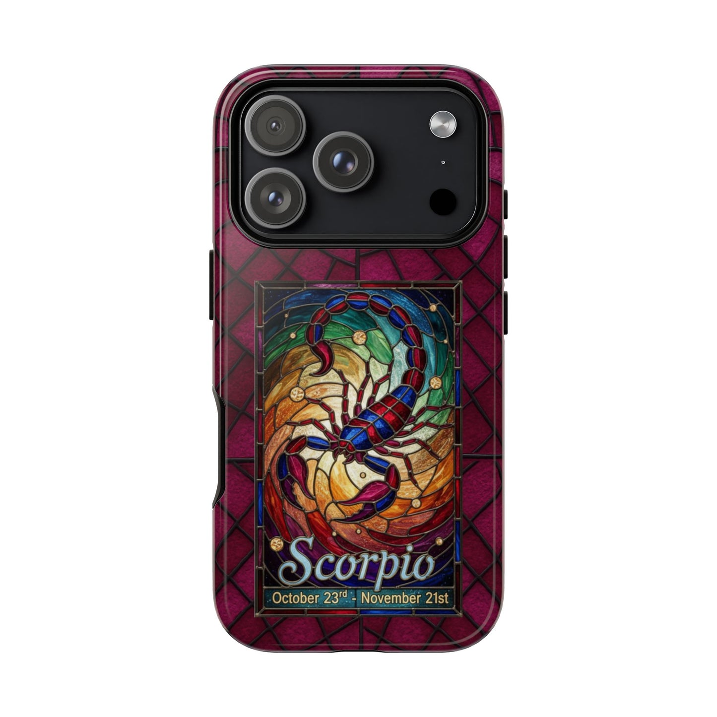 Scorpio Zodiac Stained Glass - Arty Phone Case