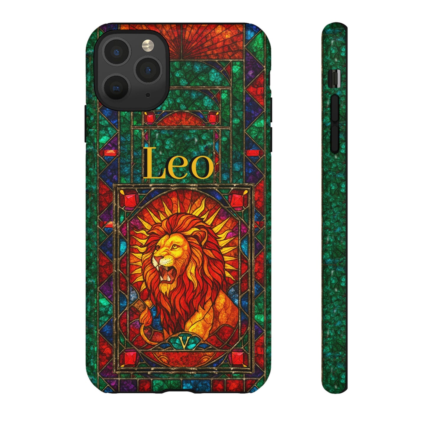 Leo Zodiac Stained Glass - Arty Phone Case