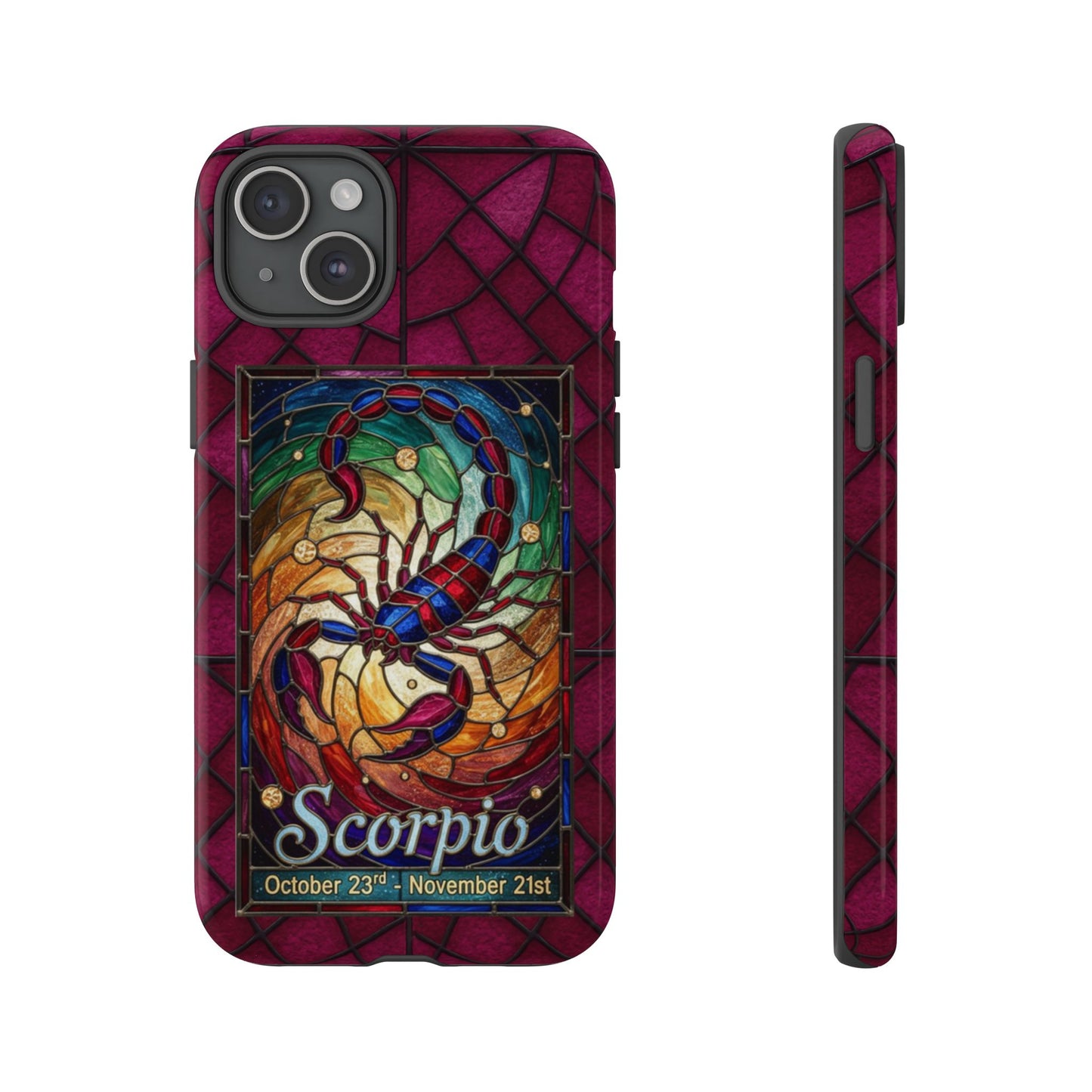 Scorpio Zodiac Stained Glass - Arty Phone Case