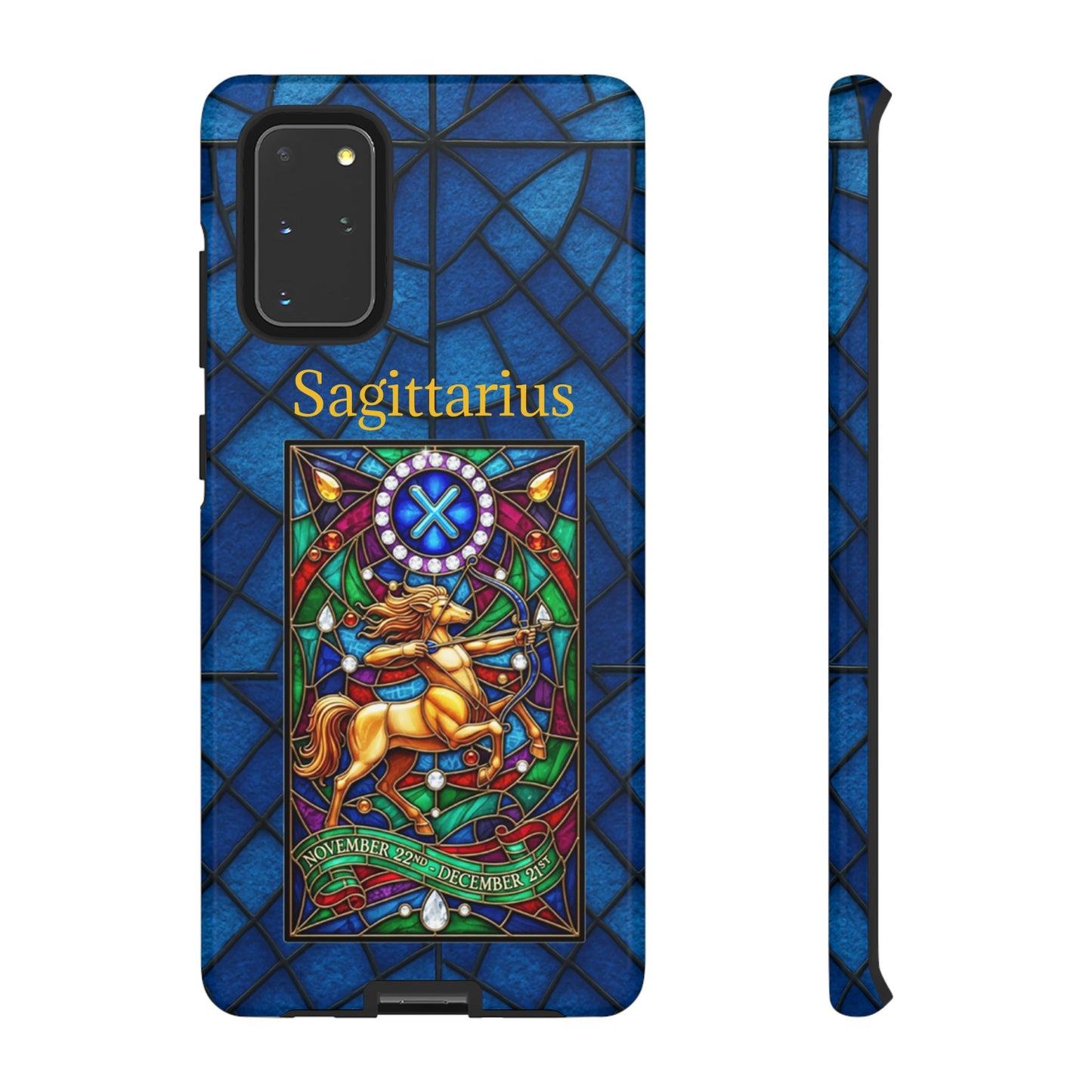 Sagittarius Zodiac Stained Glass - Arty Phone Case