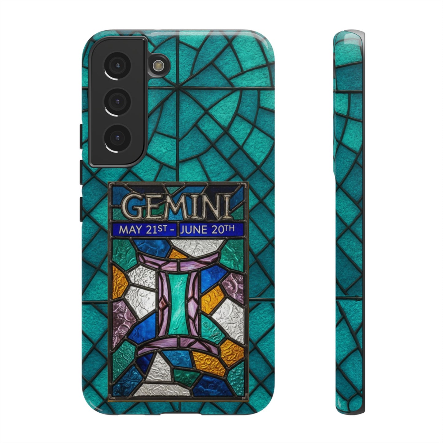 Gemini Zodiac Stained Glass - Arty Phone Case
