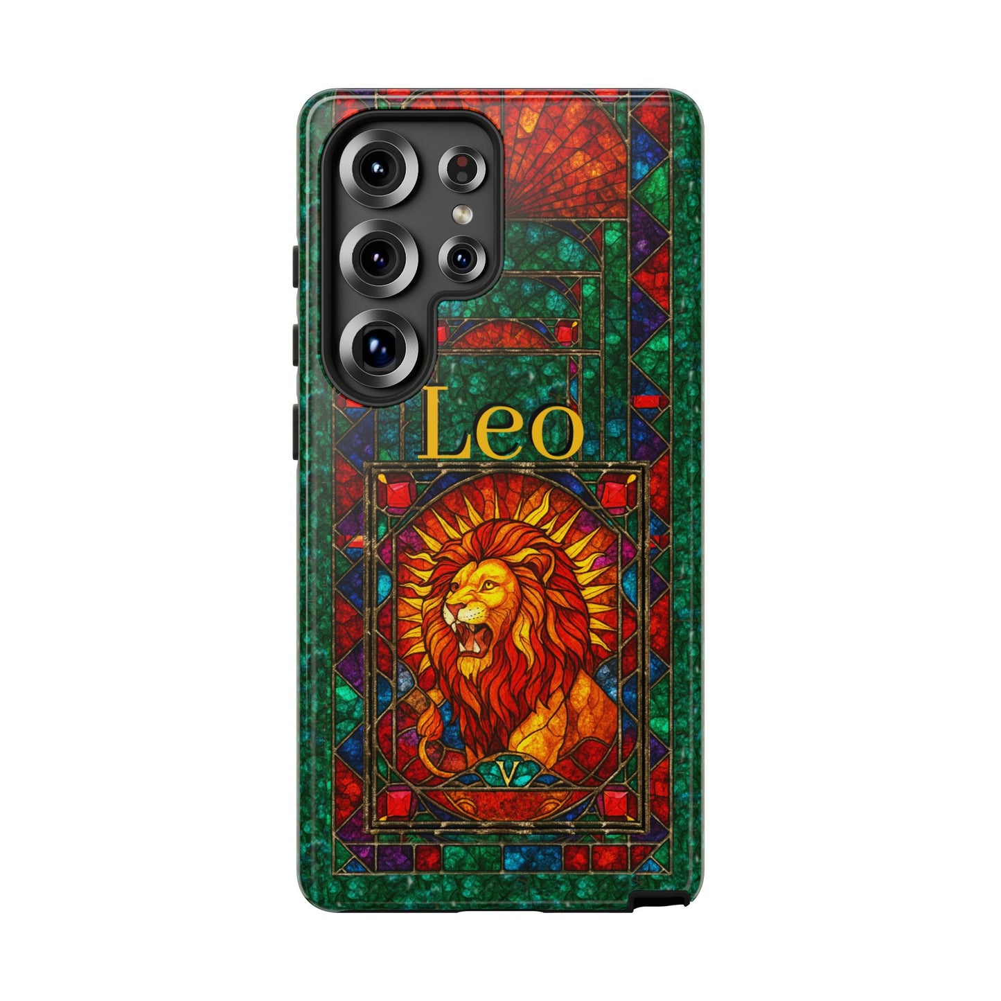 Leo Zodiac Stained Glass - Arty Phone Case