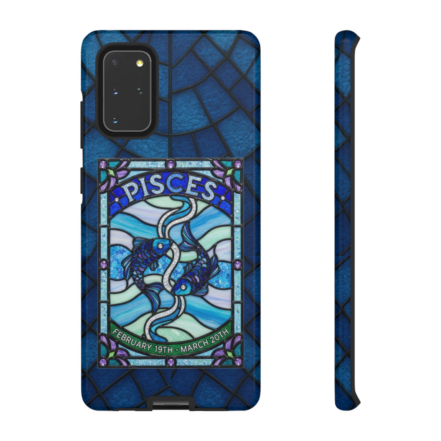 Pisces Zodiac Stained Glass - Arty Phone Case