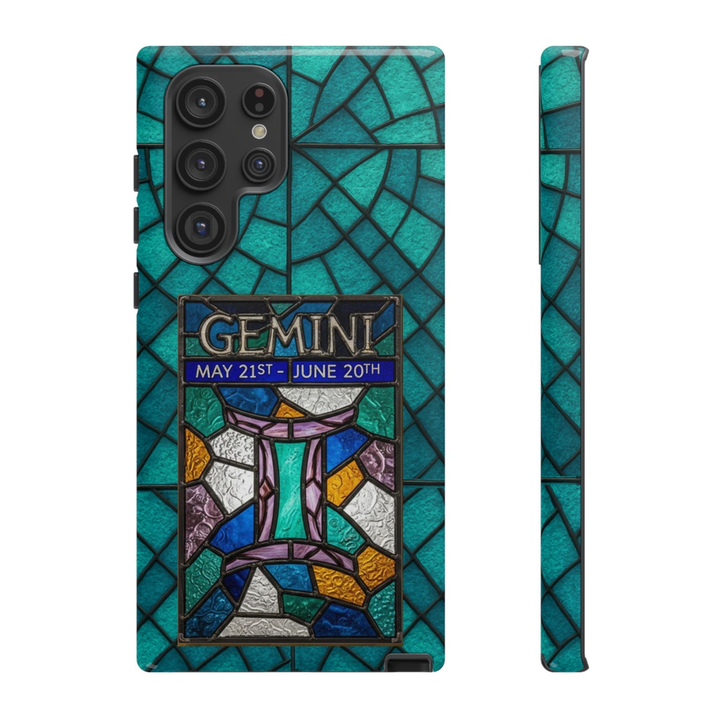 Gemini Zodiac Stained Glass - Arty Phone Case