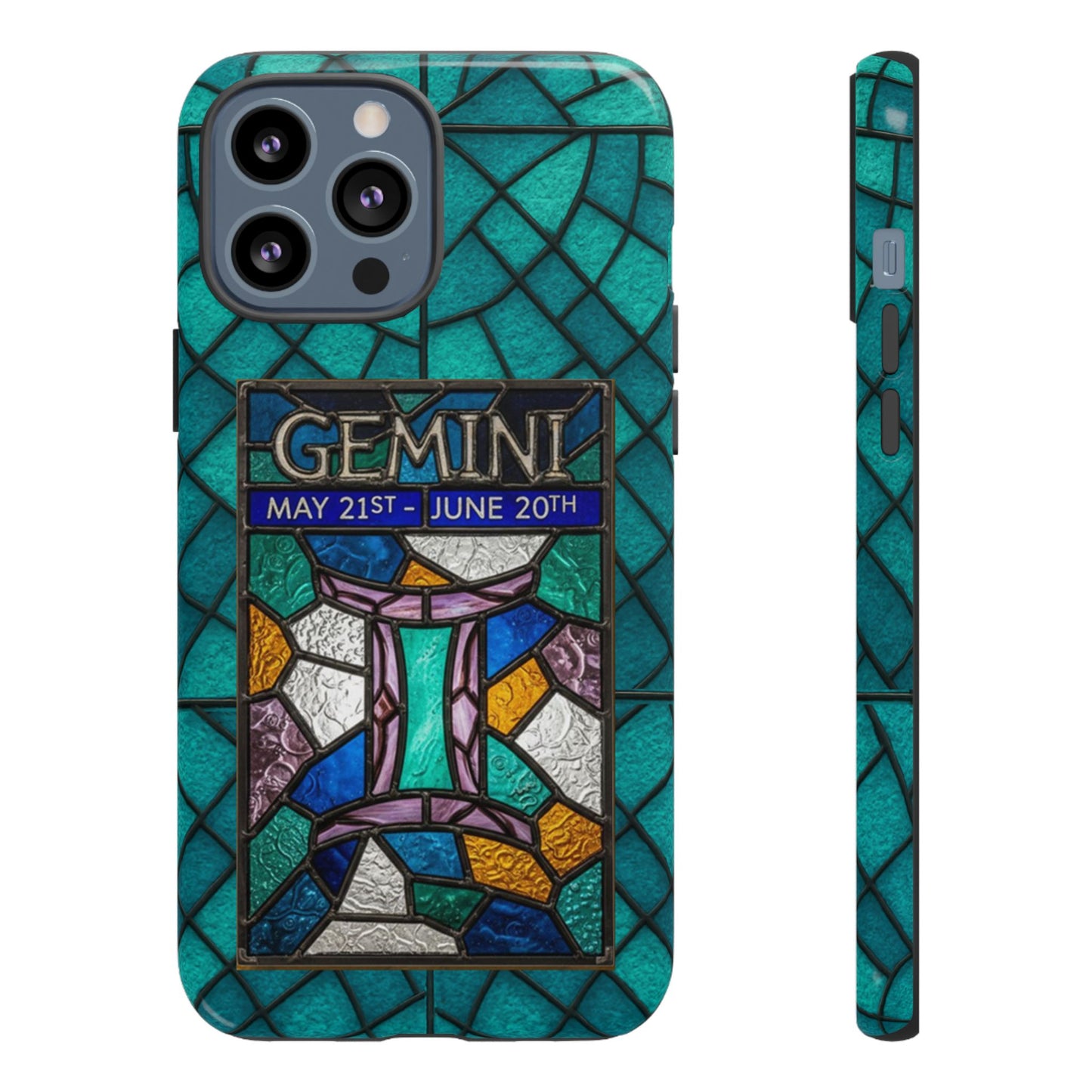 Gemini Zodiac Stained Glass - Arty Phone Case