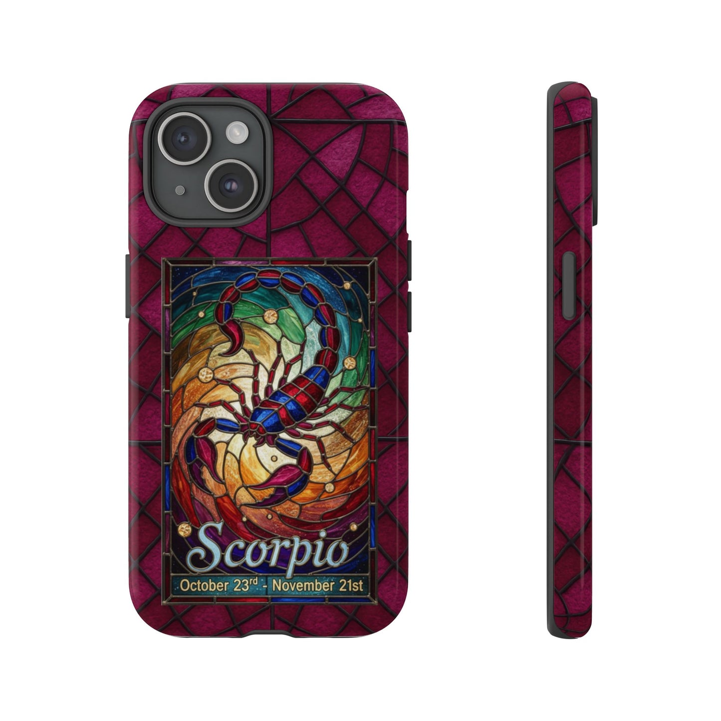 Scorpio Zodiac Stained Glass - Arty Phone Case