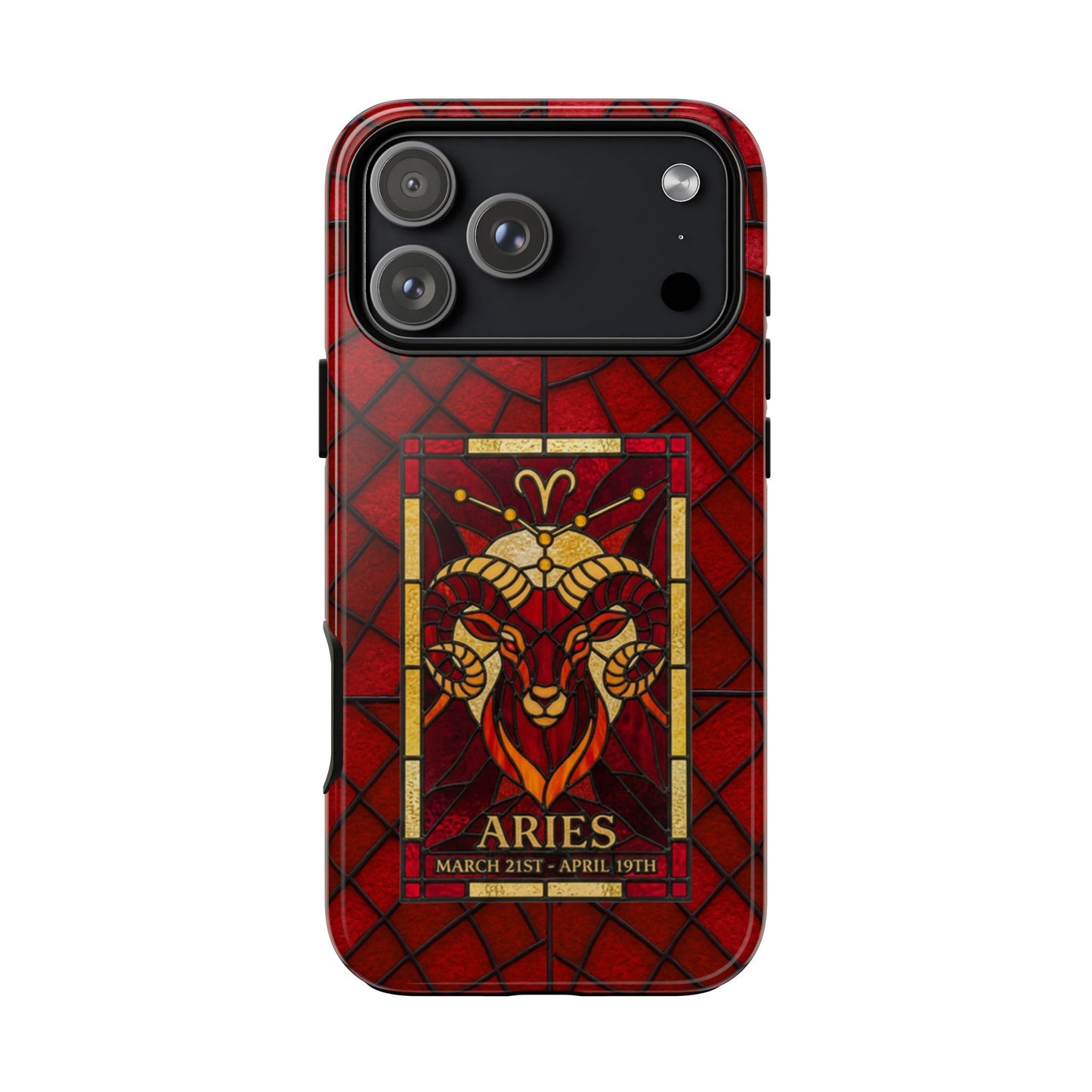 Aries Zodiac Stained Glass - Arty Phone Case