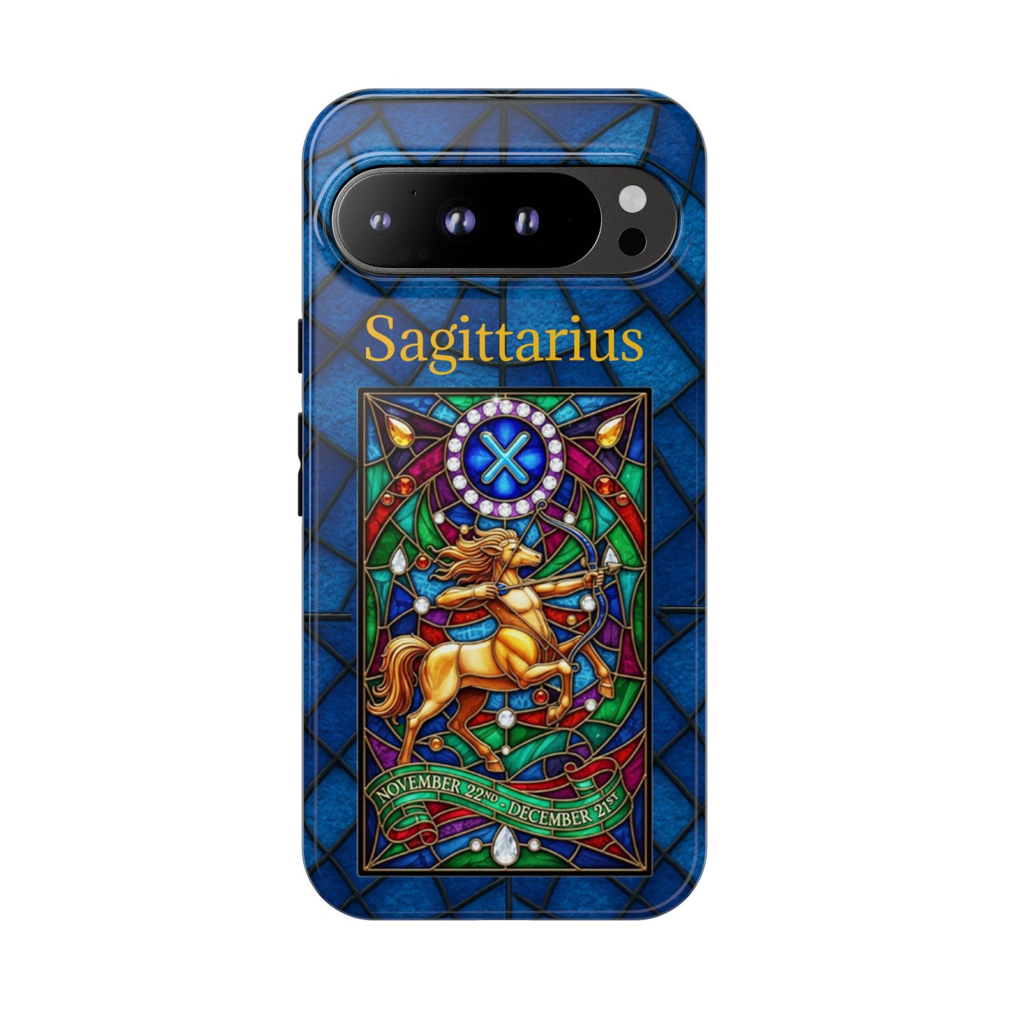 Sagittarius Zodiac Stained Glass - Arty Phone Case