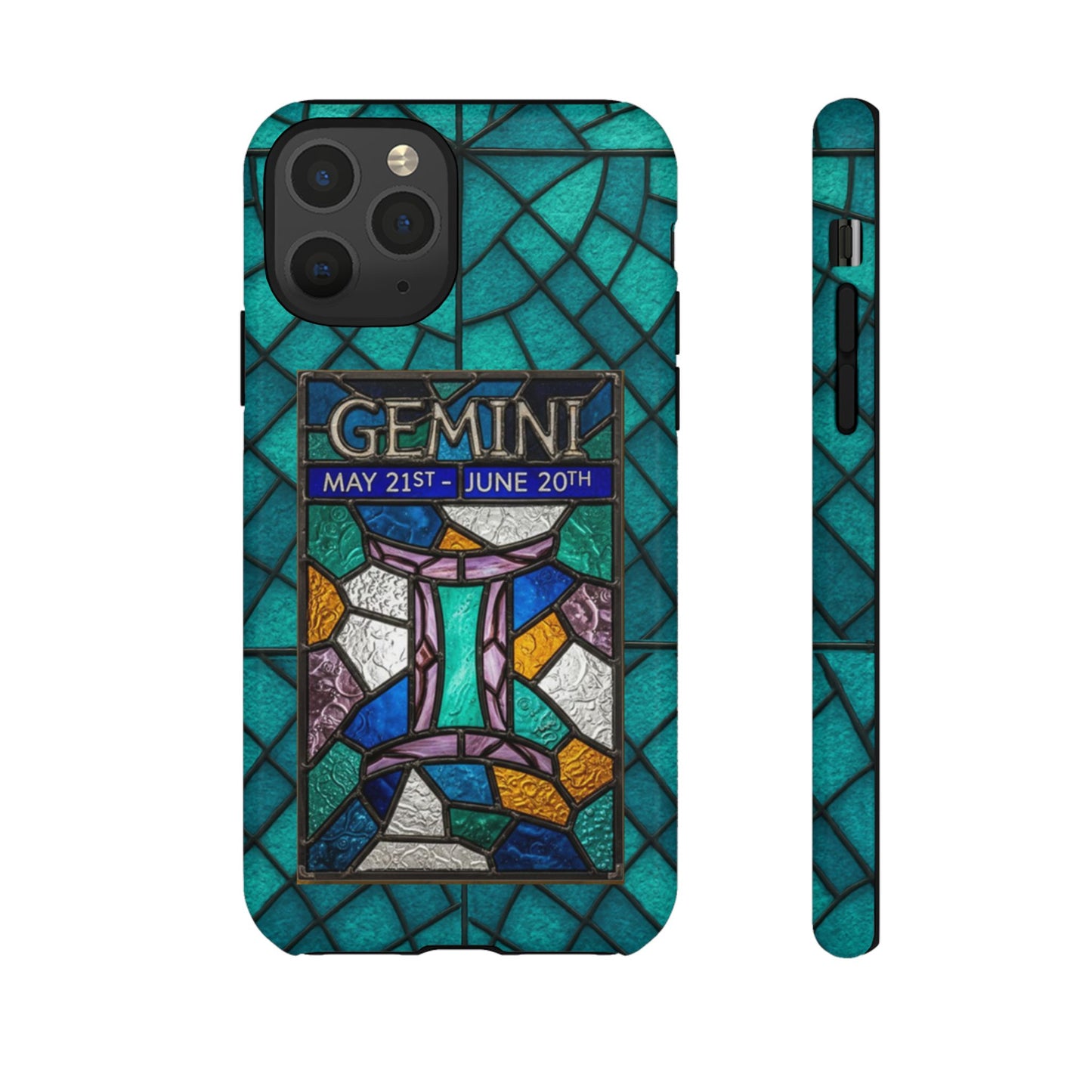 Gemini Zodiac Stained Glass - Arty Phone Case