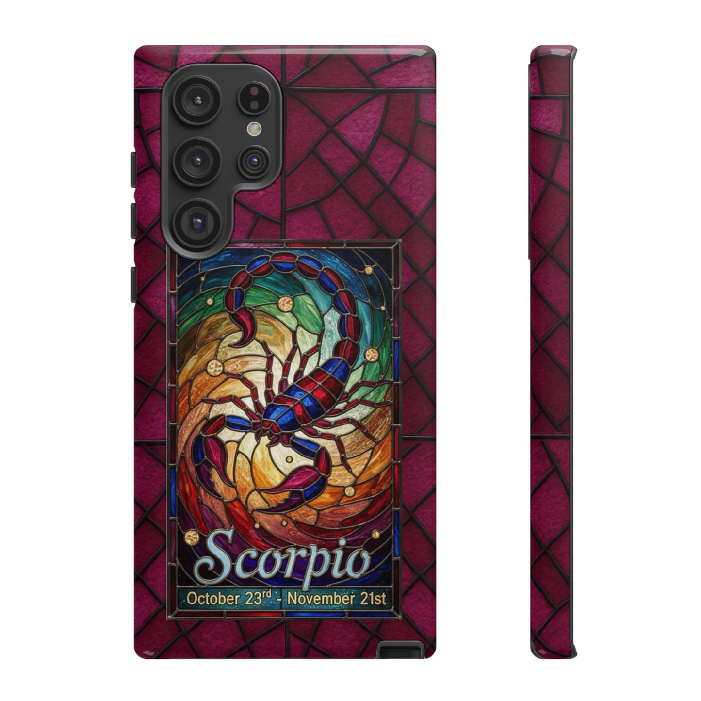 Scorpio Zodiac Stained Glass - Arty Phone Case