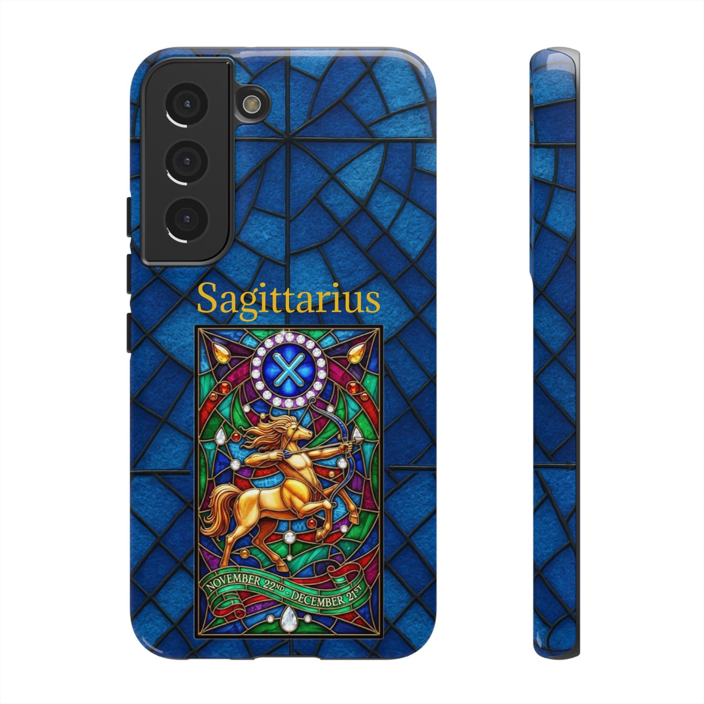 Sagittarius Zodiac Stained Glass - Arty Phone Case